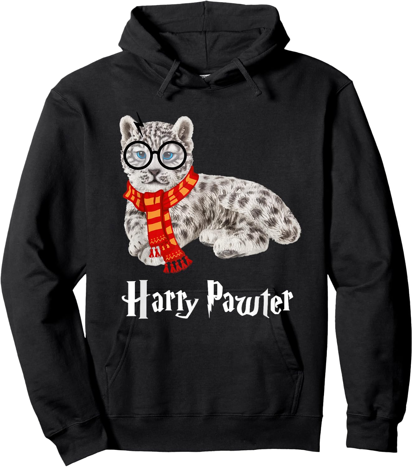 Magic Snow Leopard, Harry Pawter Funny Hoodie - Hoodie | Black