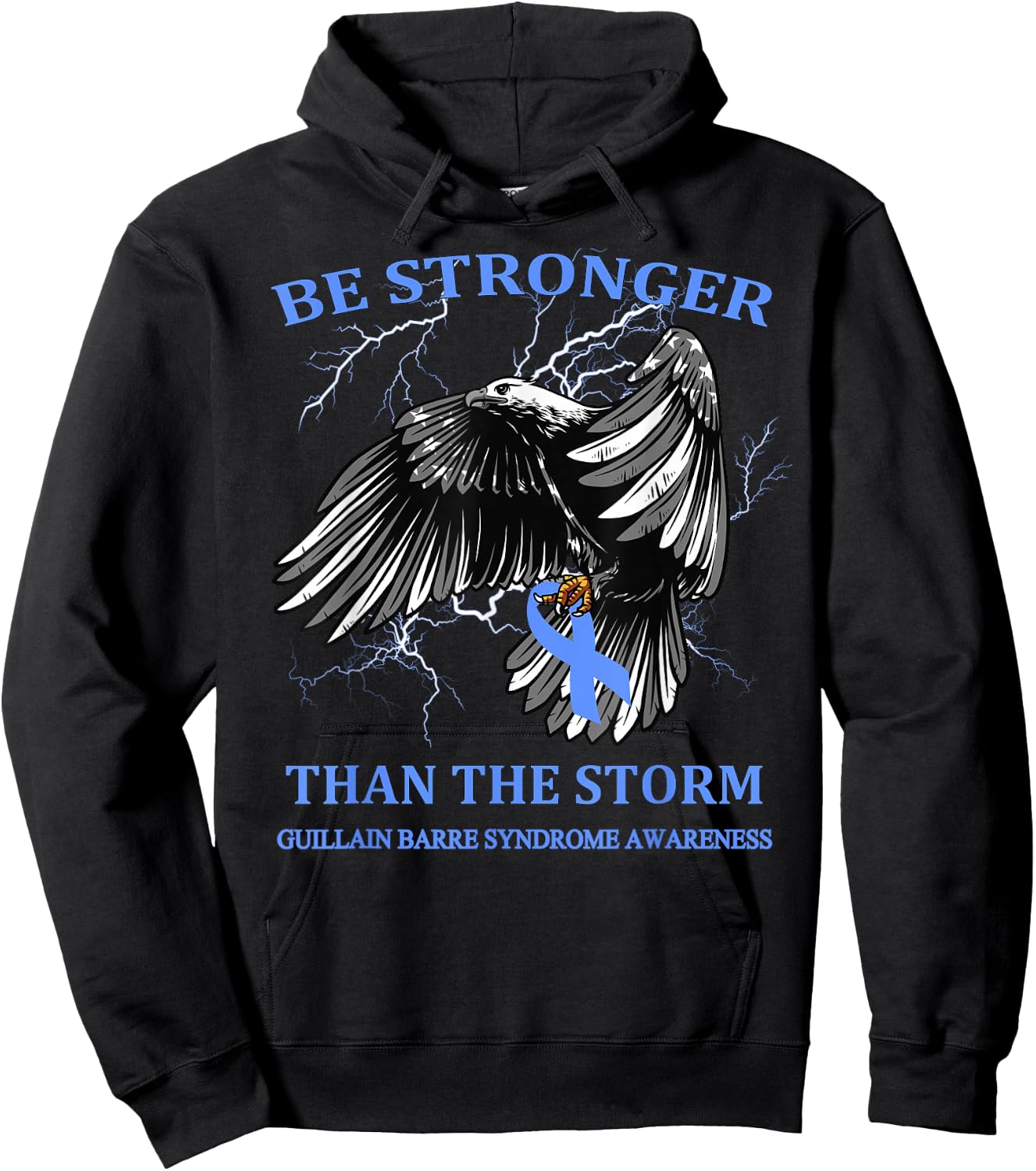 Be Stronger Than The Storm Guillain Barre Syndrome Hoodie - Hoodie | Black
