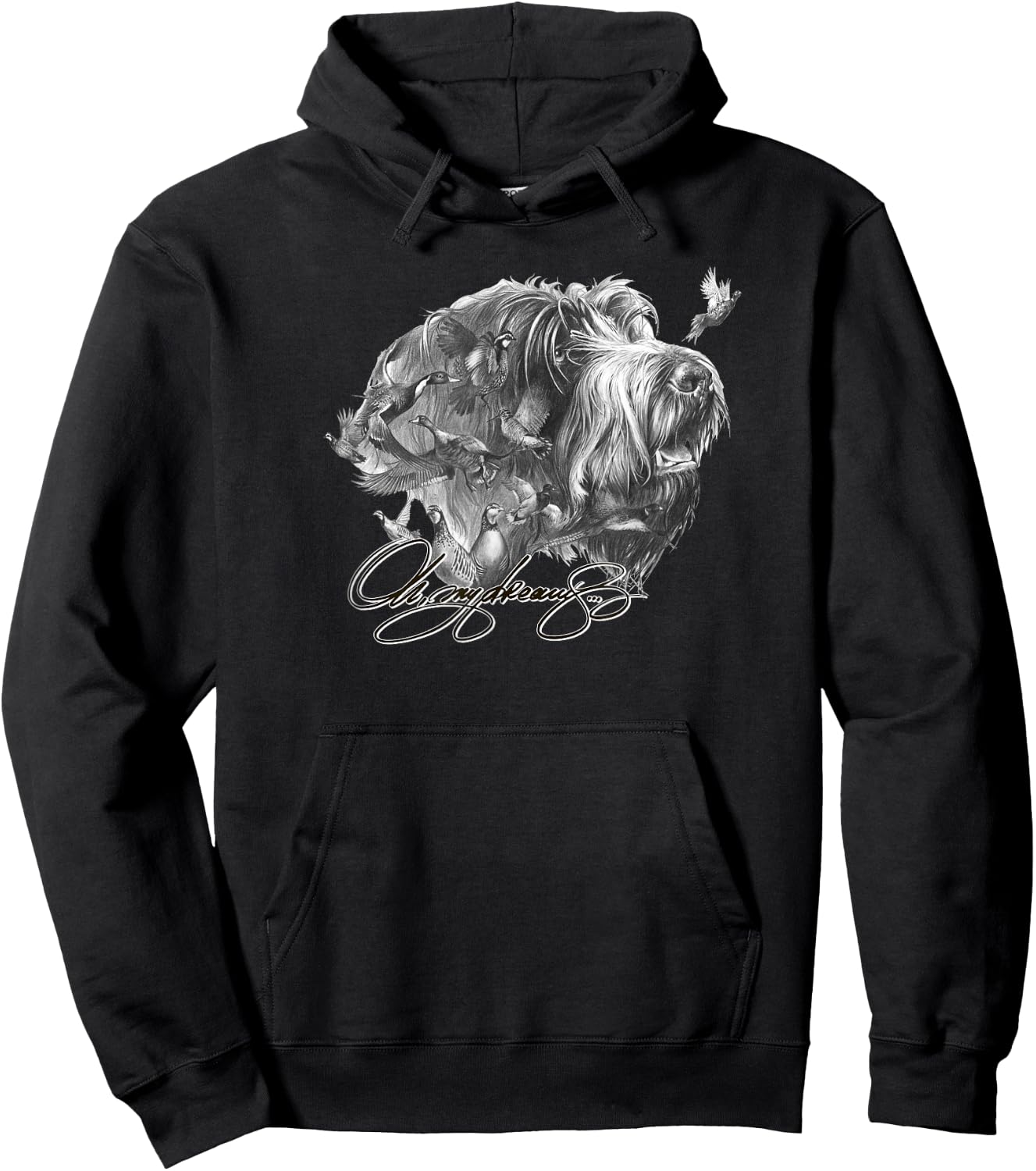Wirehaired Pointing Griffon Shirt Hoodie - Hoodie | Black