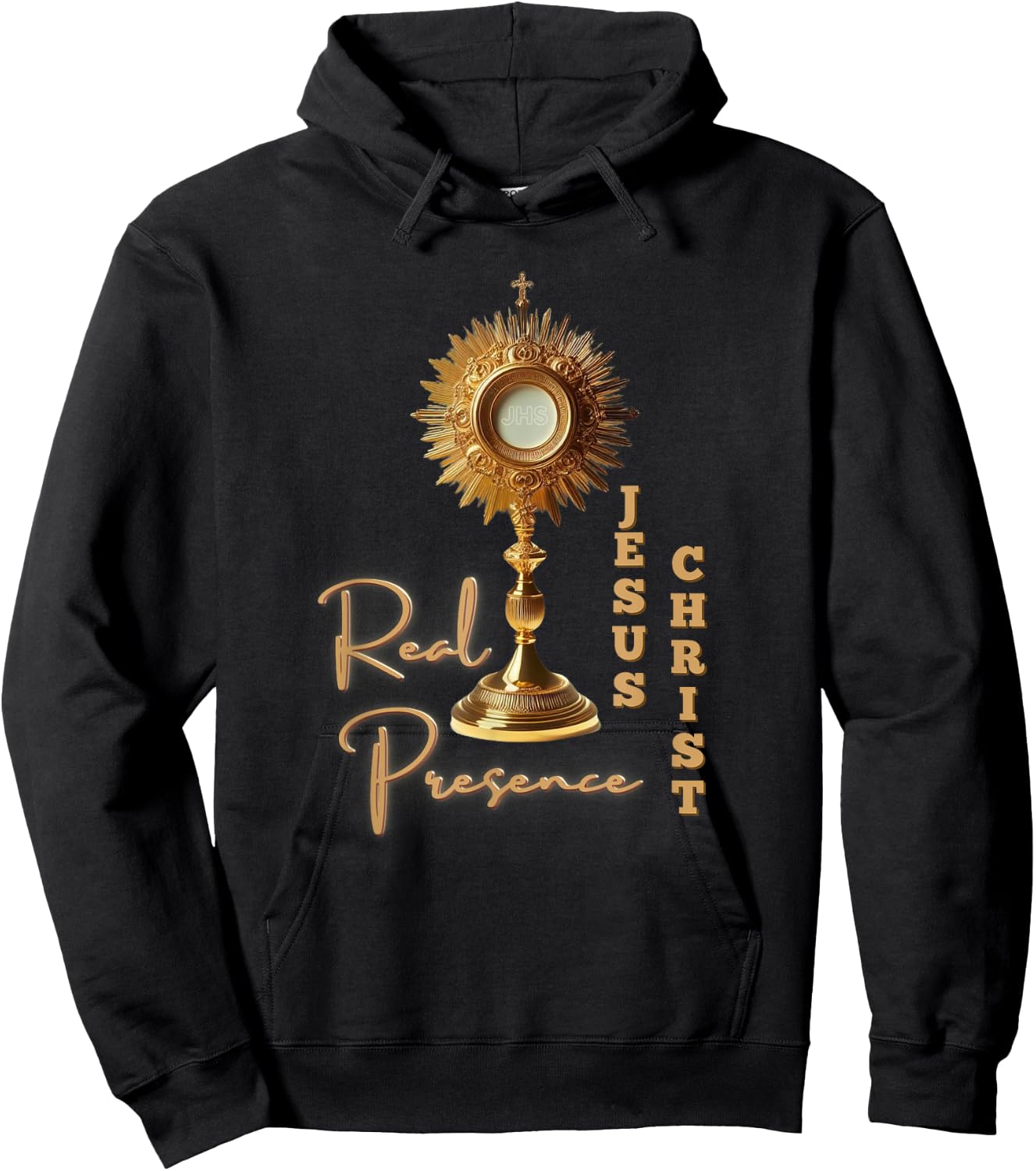 Real Presence Jesus Christ in the Most Holy Eucharist Hoodie - Hoodie | Black
