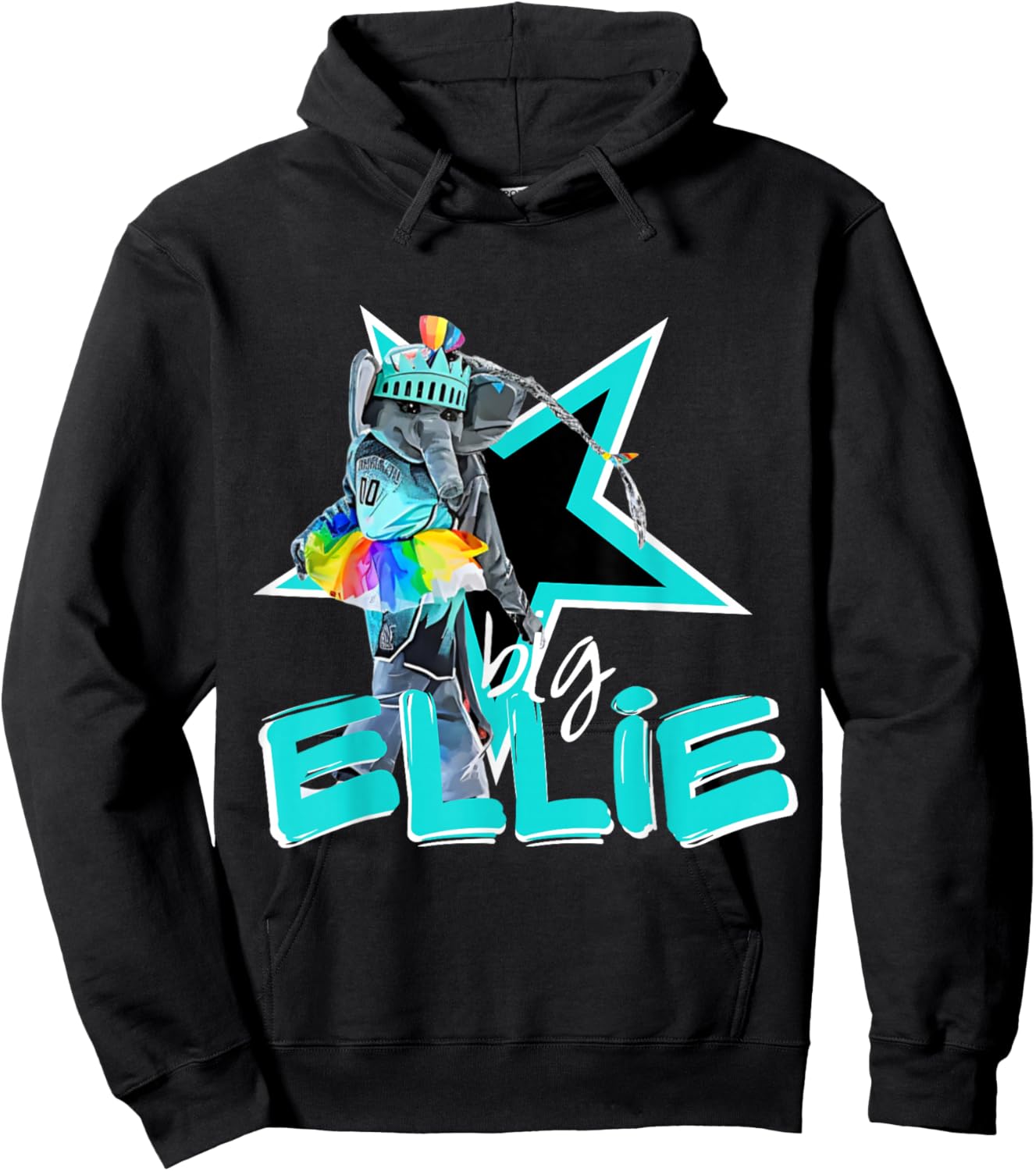 Big Ellie NY Liberty Mascot Hoodie - Hoodie | Black