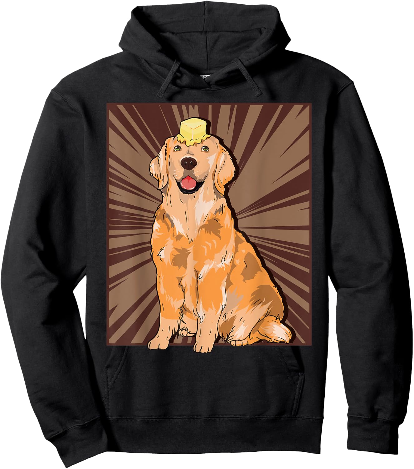 Butter Dog Meme Cute Golden Retriever Dank Meme Hoodie - Hoodie | Black