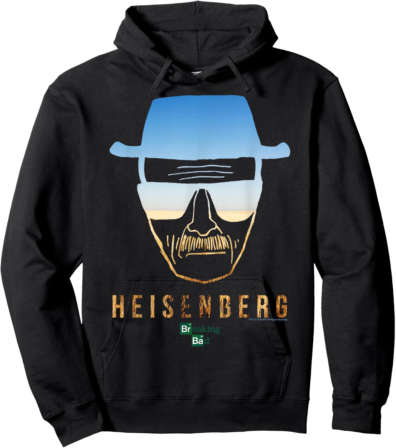 Breaking Bad Heisenberg Desert Horizon Outline Small Hoodie - Hoodie | Black