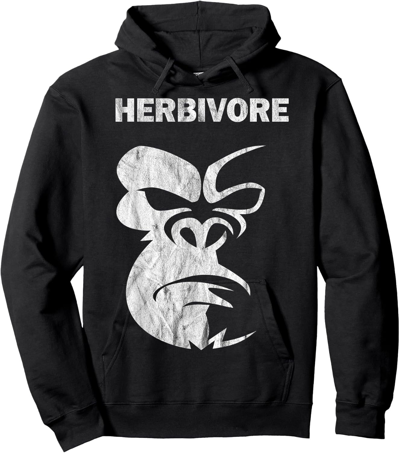 Herbivore Vegetarian Vegan Gorilla Women Men Kids Hoodie - Hoodie | Black