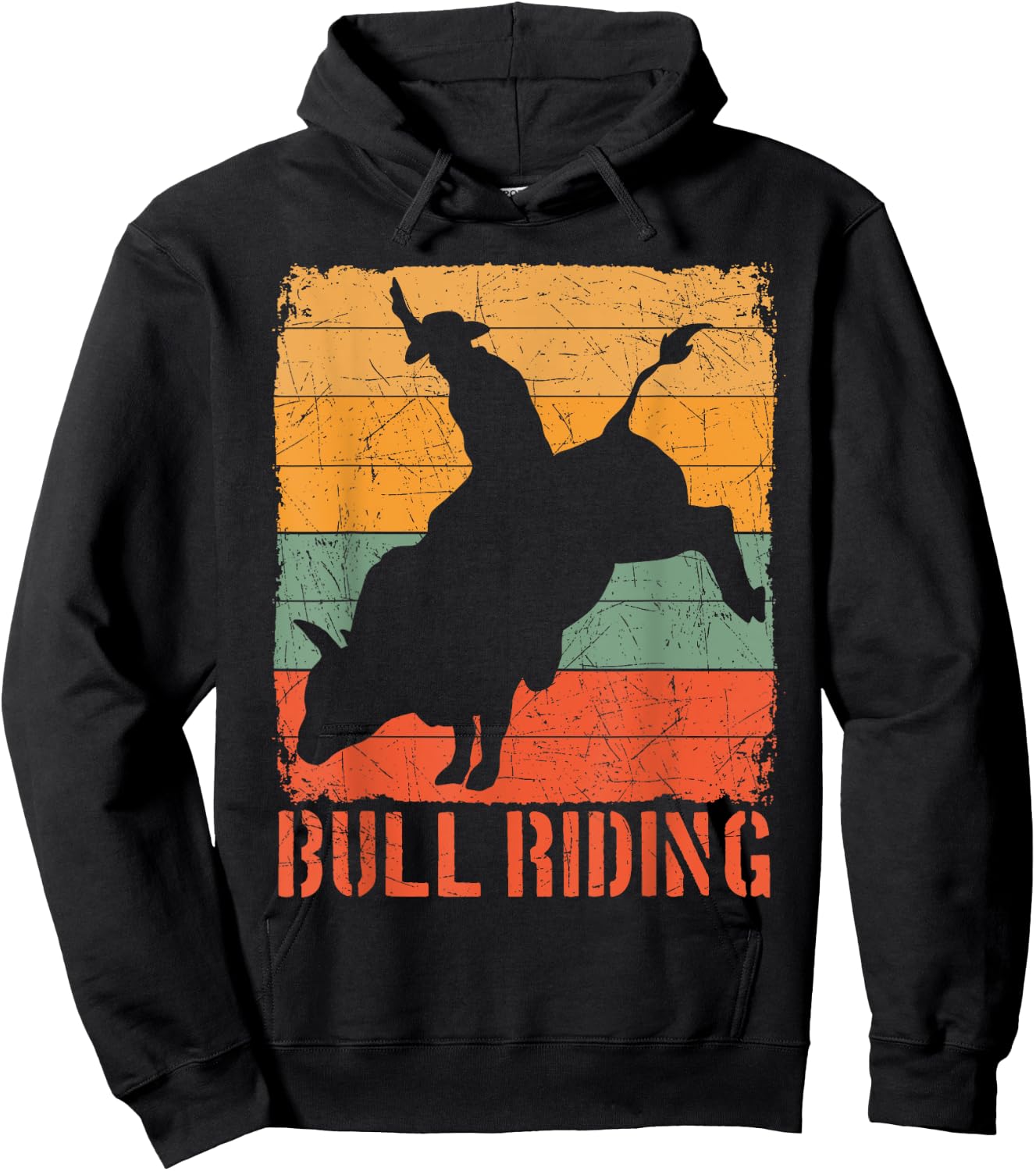 Bull Rider Riding Cowboy Cowgirl Rodeo Buck Off Sport Gift Hoodie - Hoodie | Black