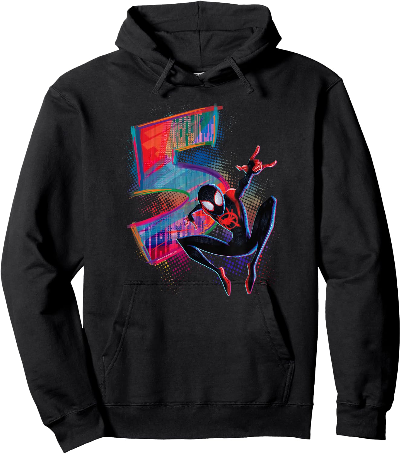 Marvel Spider-Man Miles Morales 5th Birthday Graphic Hoodie - Hoodie | Black
