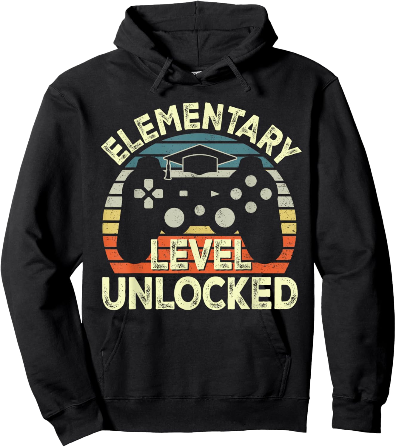 Elementary Level Unlocked Video Game Back to School Boys Hoodie - Hoodie | Black