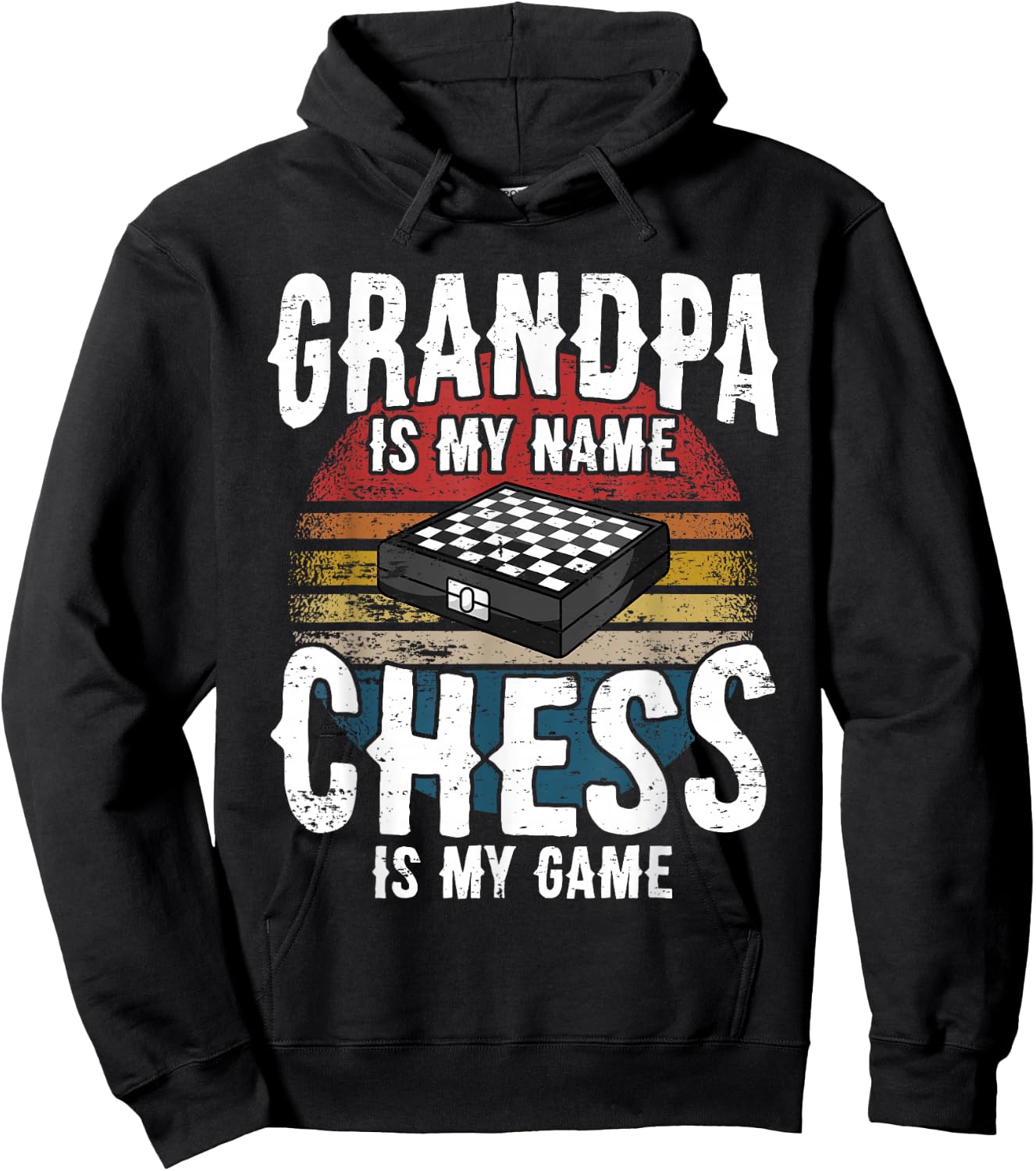 Chess Player Club Club I Retirement Grandpa Grandparents Hoodie - Hoodie | Black