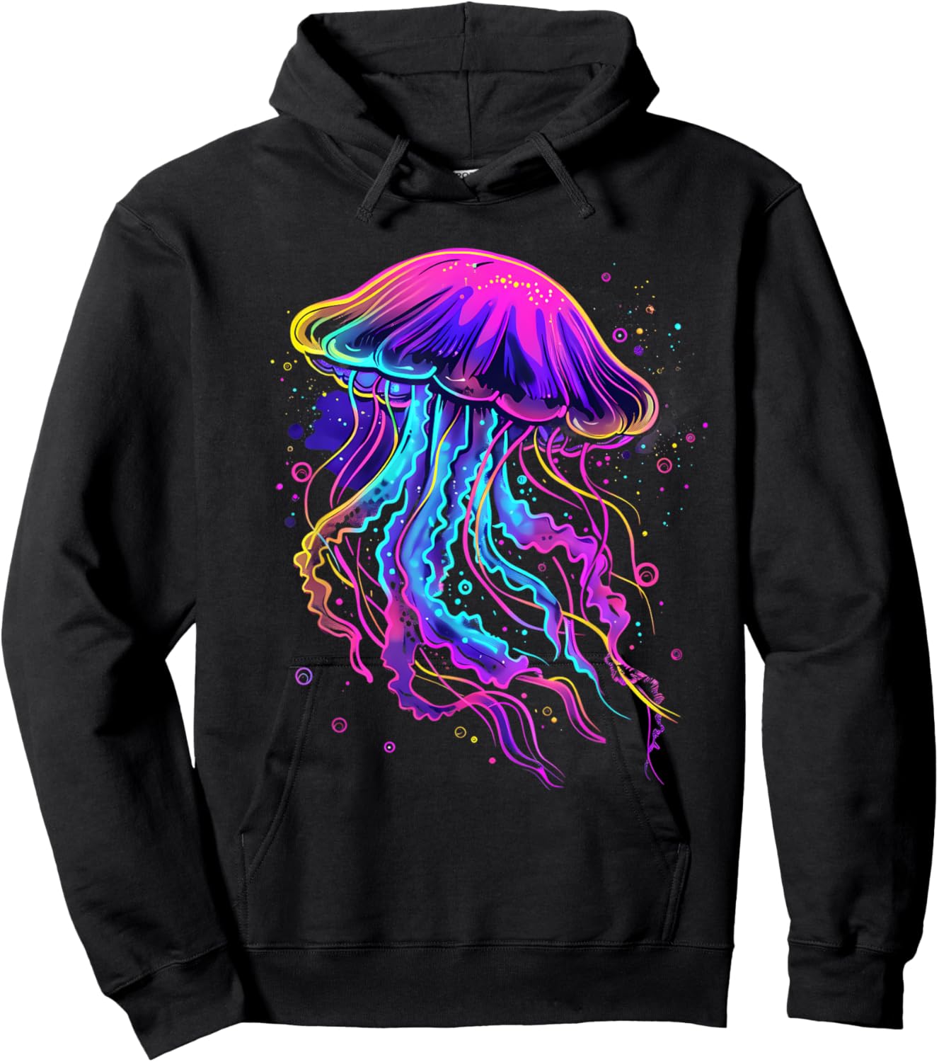 Jellyfish Sea Ocean Animal Lover Ocean Sea Jellyfish Artwork Hoodie - Hoodie | Black