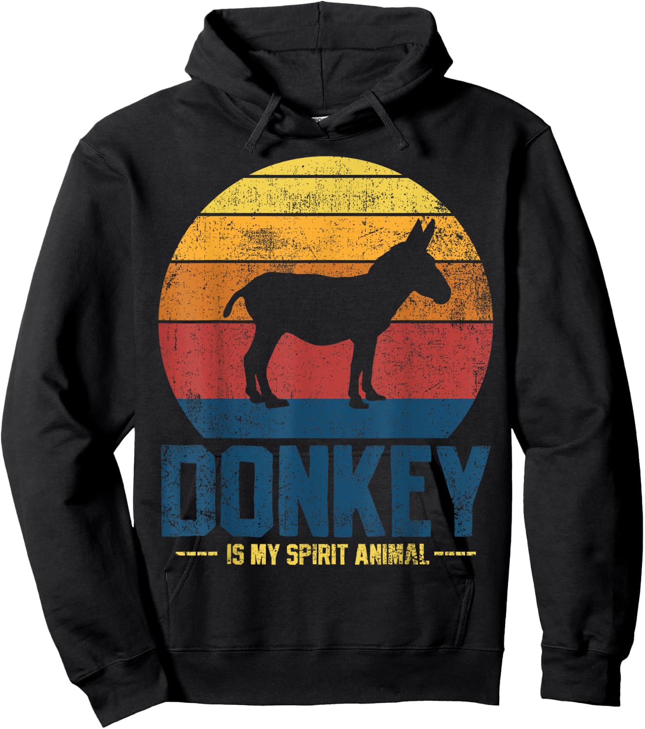 Donkey Farmer Vintage Hoodie - Hoodie | Black
