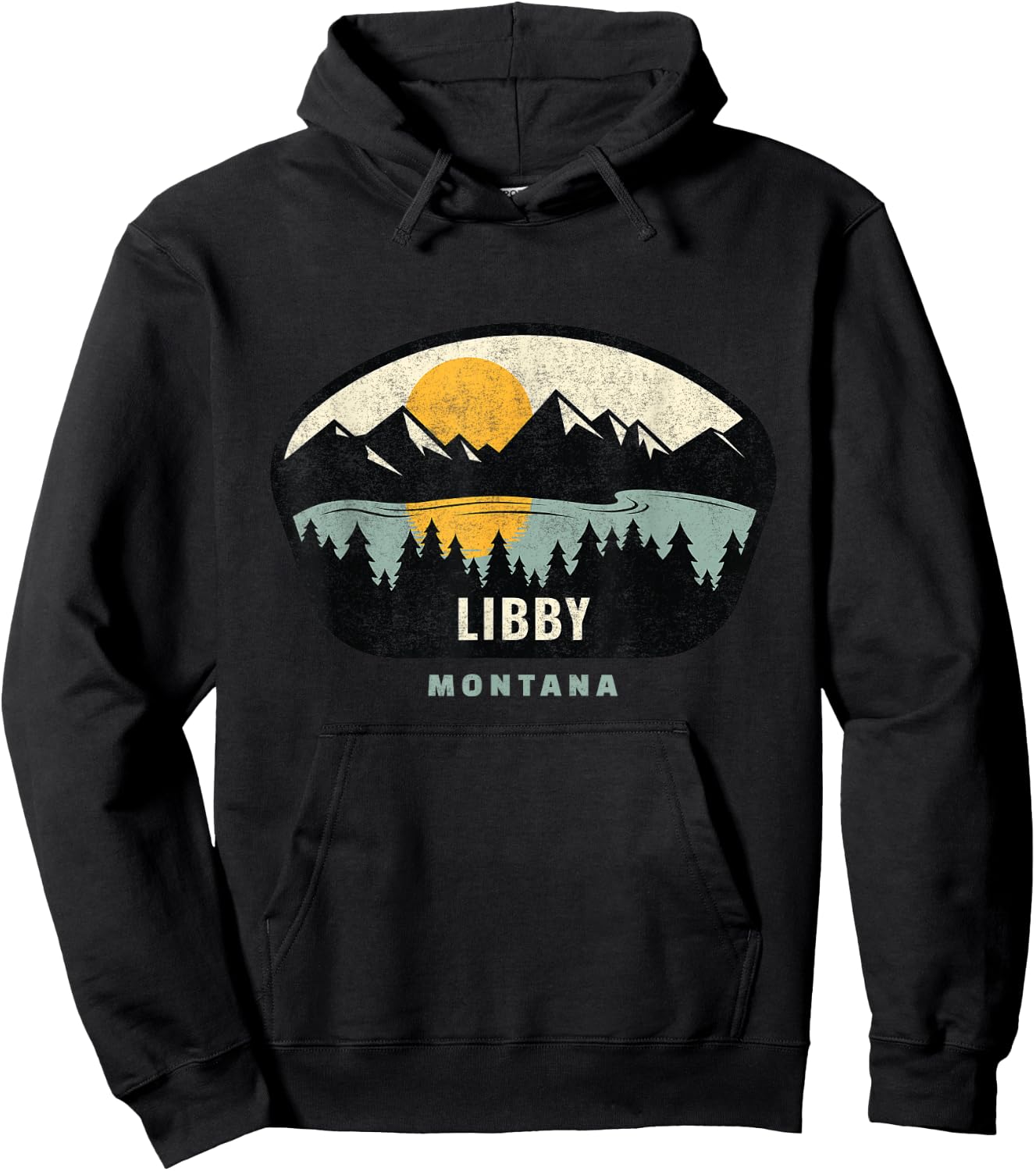 Libby Montana Design, MT Vacation Souuvenir Hoodie - Hoodie | Black