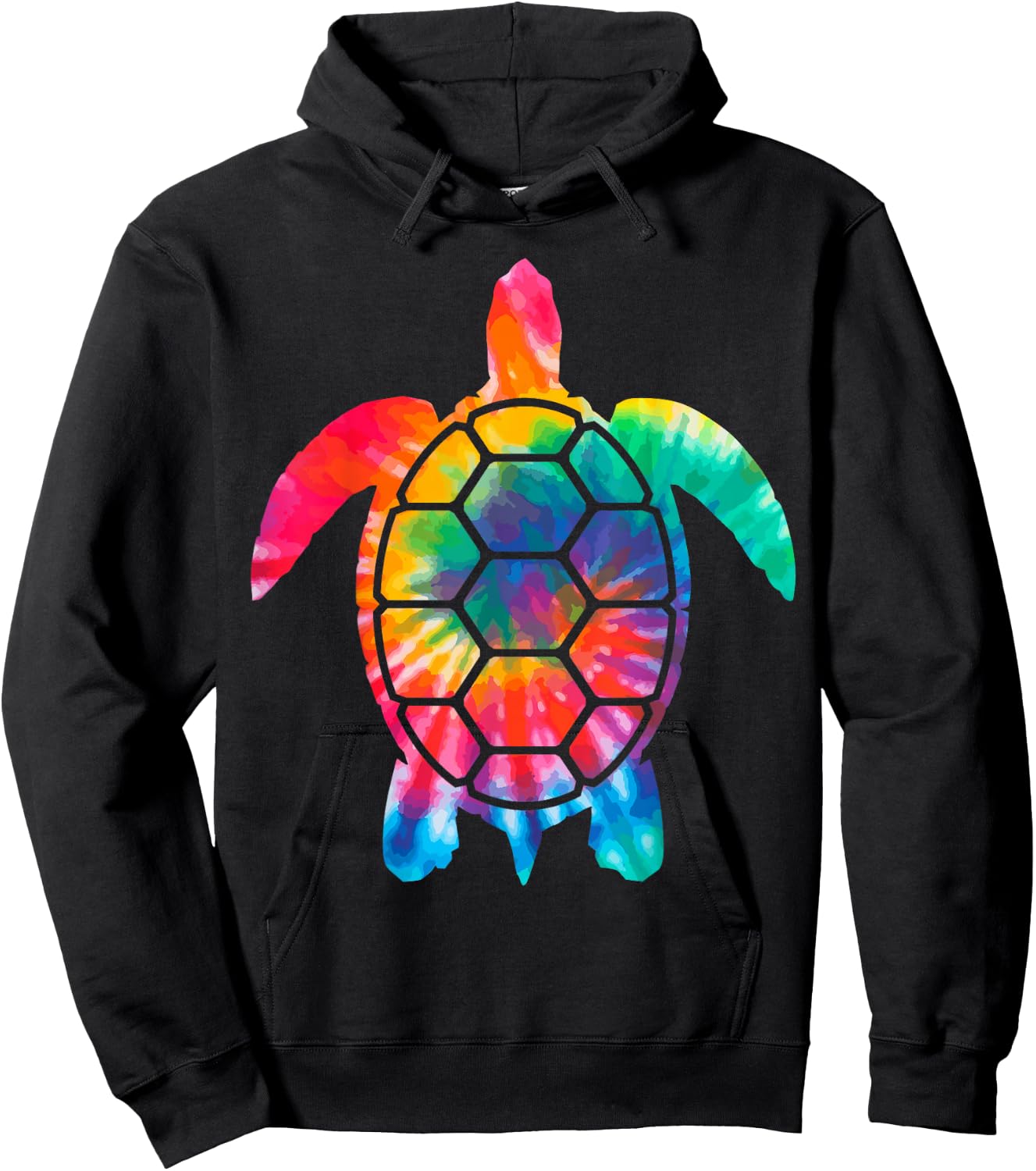 Turtle Tie Dye Hippie Diving Diver Gift Hoodie - Hoodie | Black
