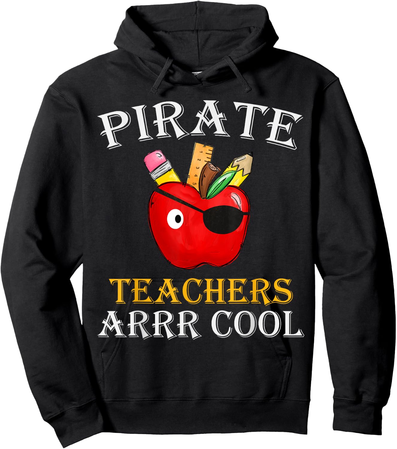 Pirate Teachers ARRR Cool Teach Like A Pirate Men Women Hoodie - Hoodie | Black