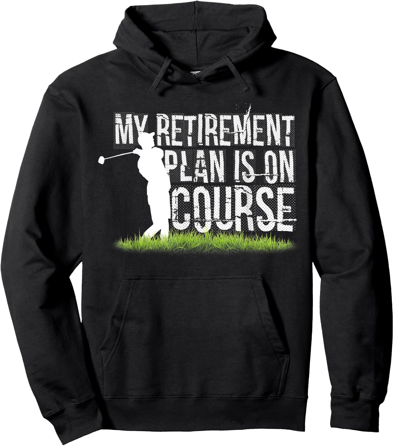 I'm Retired Funny Golf Golf Funny Golfing Hoodie - Hoodie | Black