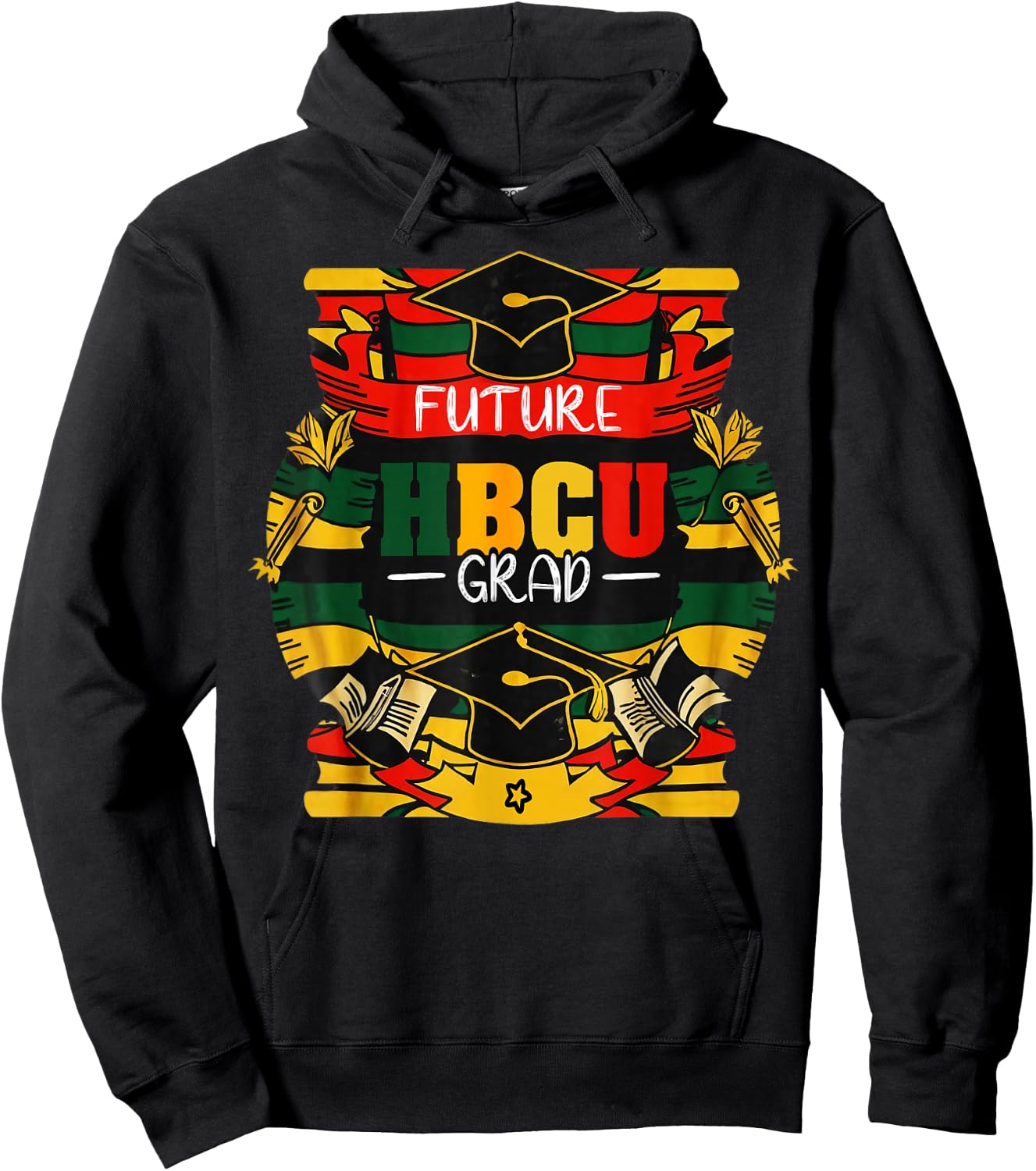 Future HBCU Grad Boys Girls Kids Graduation HBCU Juneteenth Hoodie - Hoodie | Black
