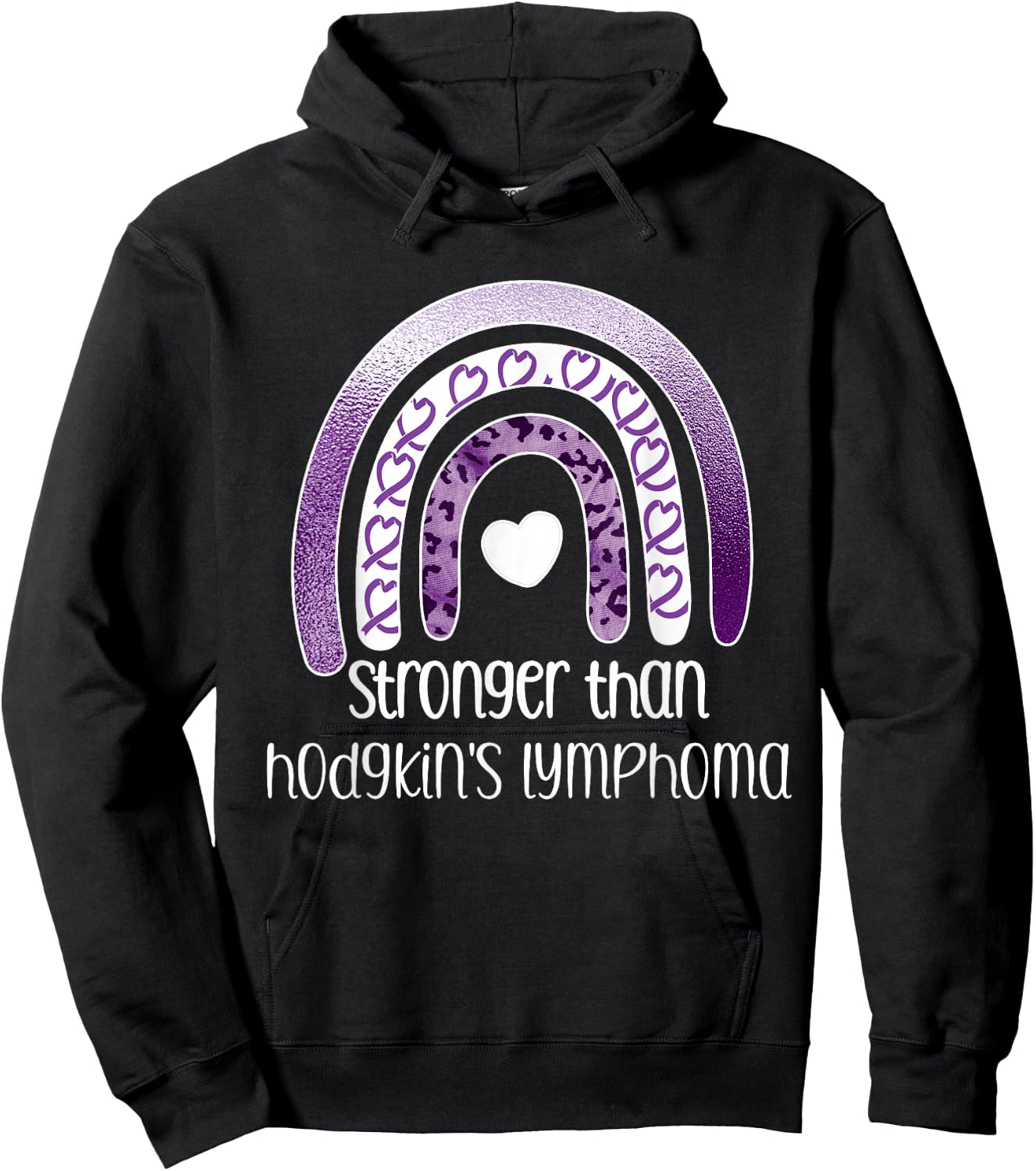Hodgkin's Lymphoma Survivor Cancer Warrior Hoodie - Hoodie | Black