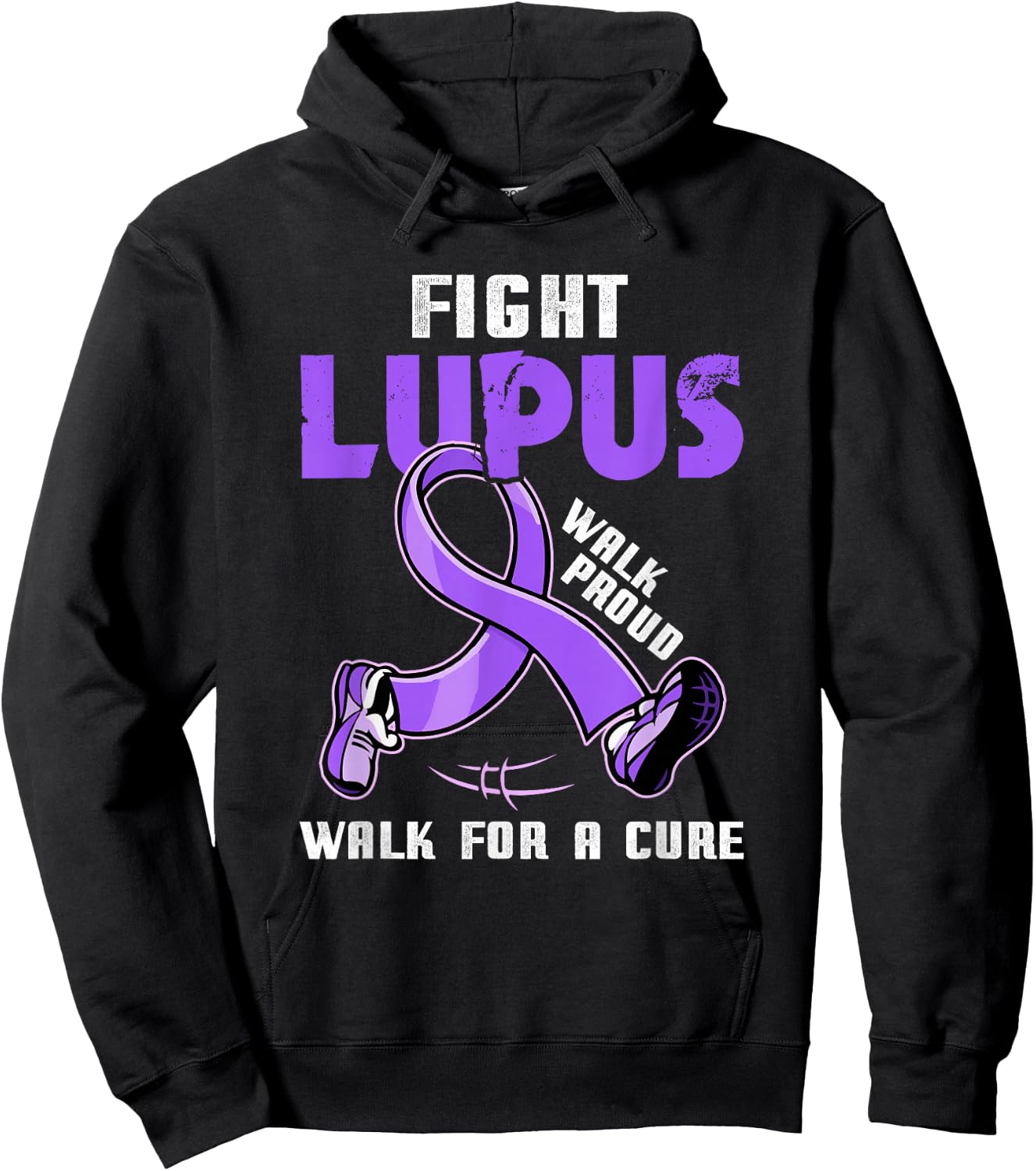 Walk Proud For A Cure Fight Lupus Awareness Month Hoodie - Hoodie | Black