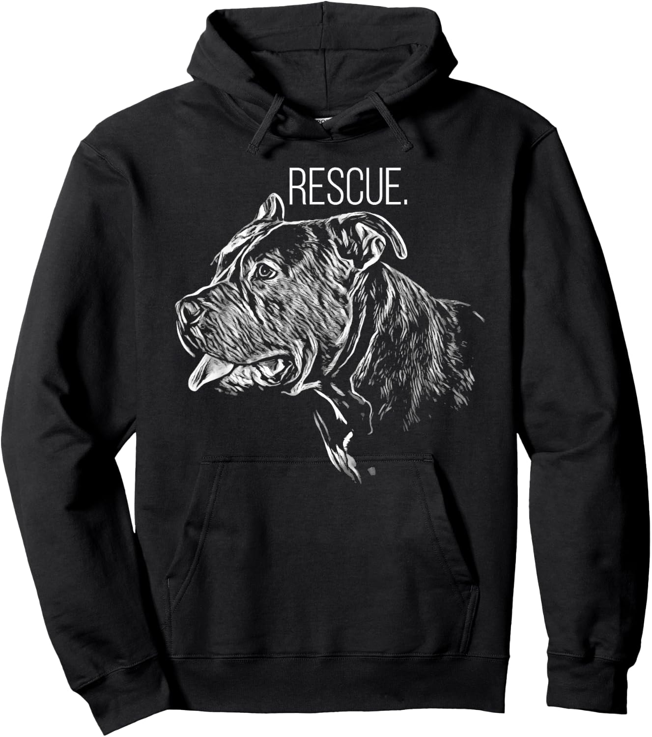 Pitbull Rescue Dog - Adopt Don't Shop - Save The Pitbulls Hoodie - Hoodie | Black