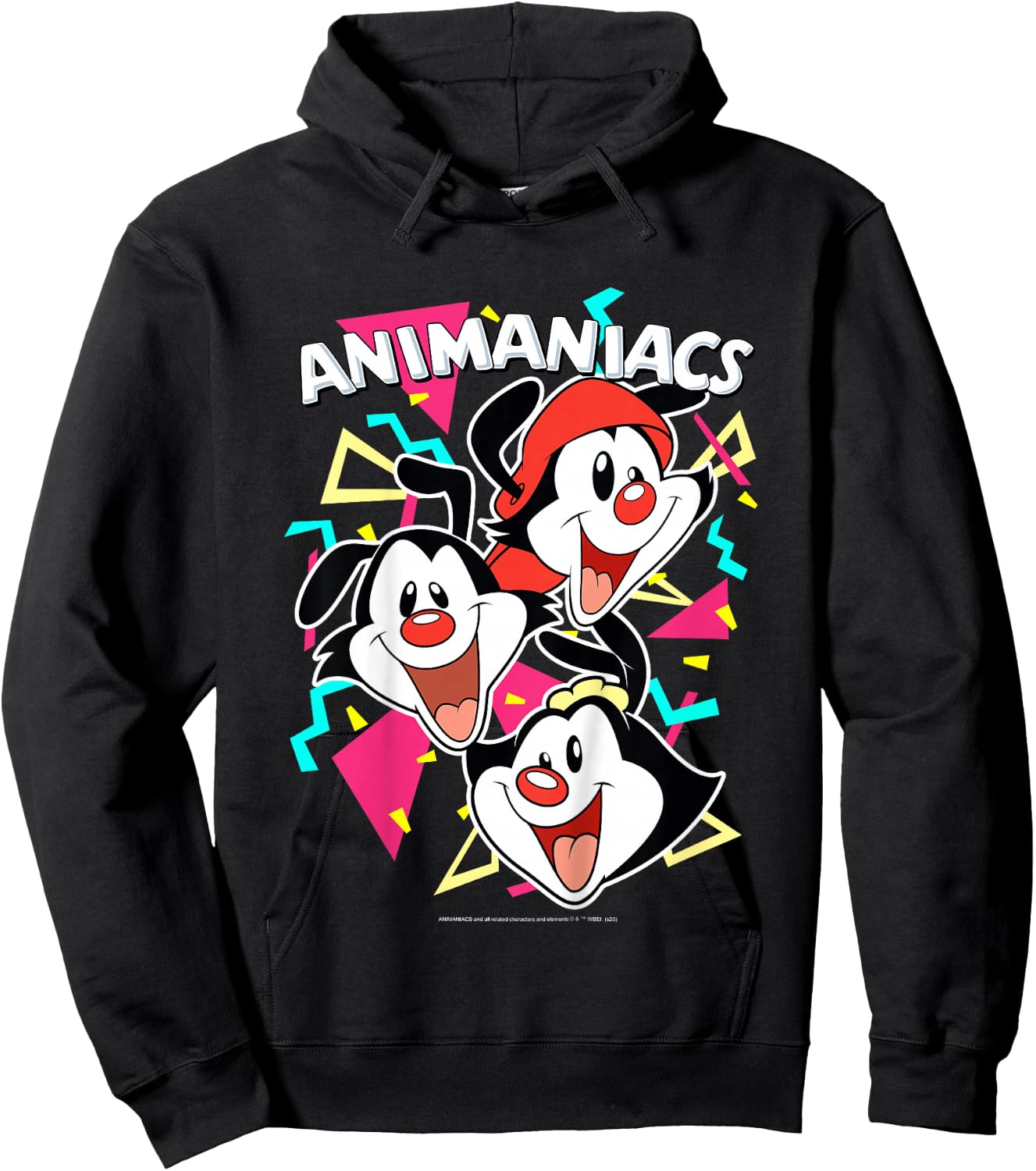 Kids Animaniacs Yakko Wakko & Dot Party Portrait Hoodie - Hoodie | Black