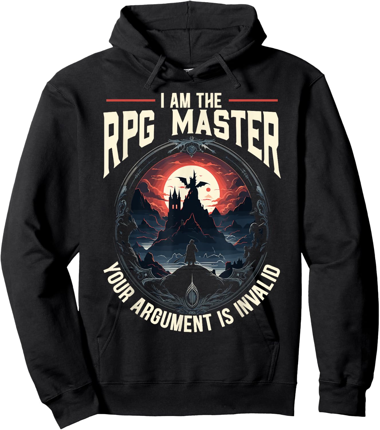 RPG Master D20 Gaming Tabletop Games Funny RPG Gamer Hoodie - Hoodie | Black