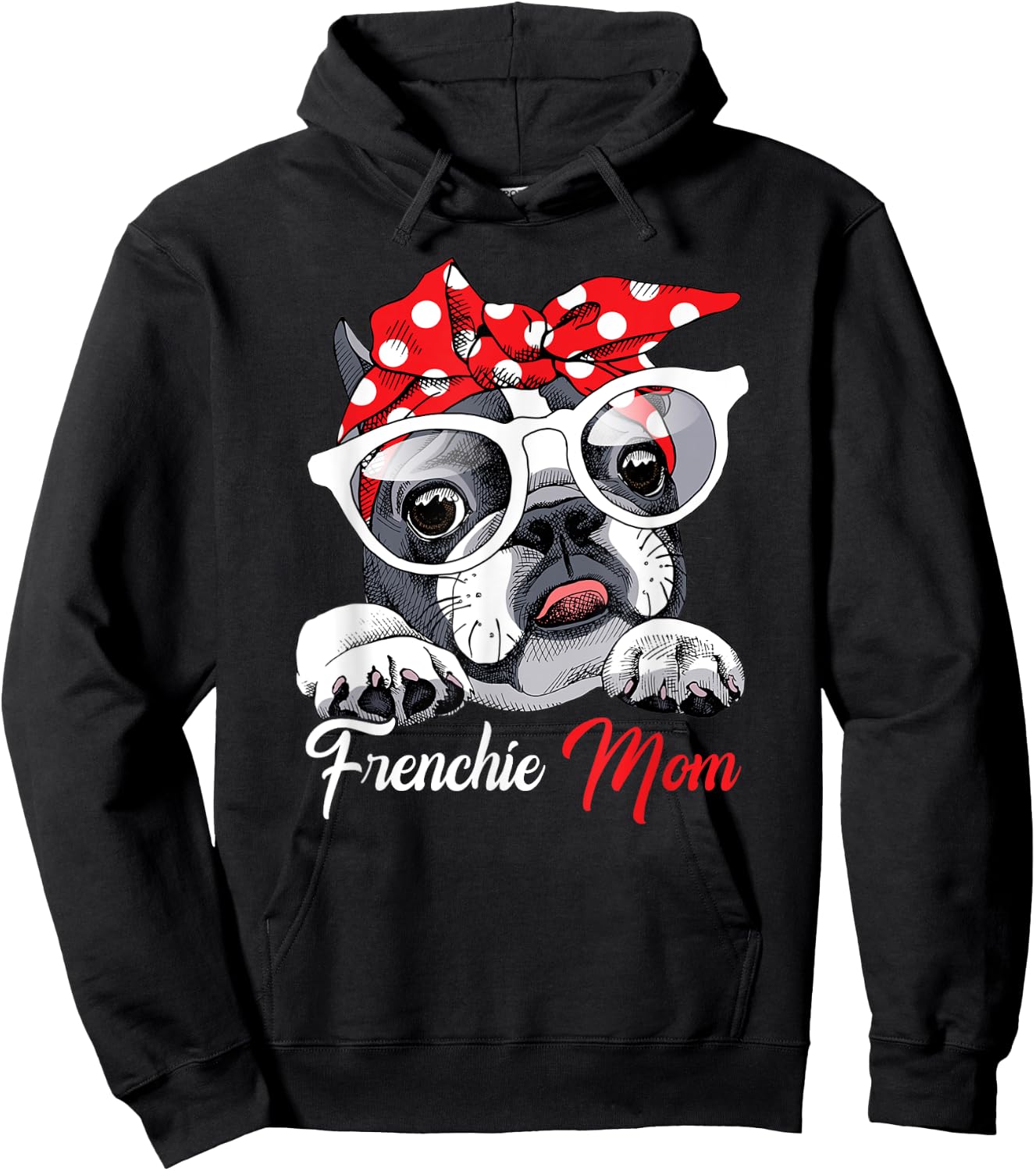 French Bulldog Mom Gift Frenchie Mom Cute Mother's Day Women Hoodie - Hoodie | Black
