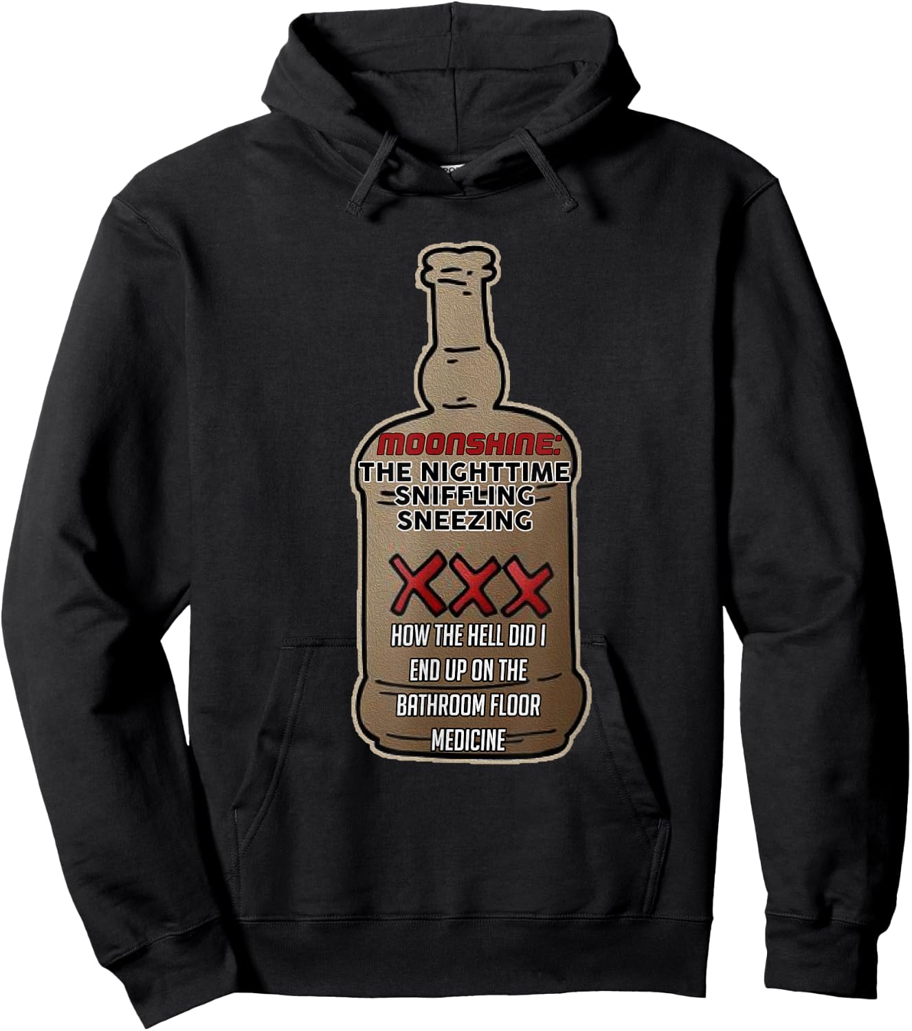 Moonshine Moonshiners Distiller Funny Moonshiner Hoodie - Hoodie | Black