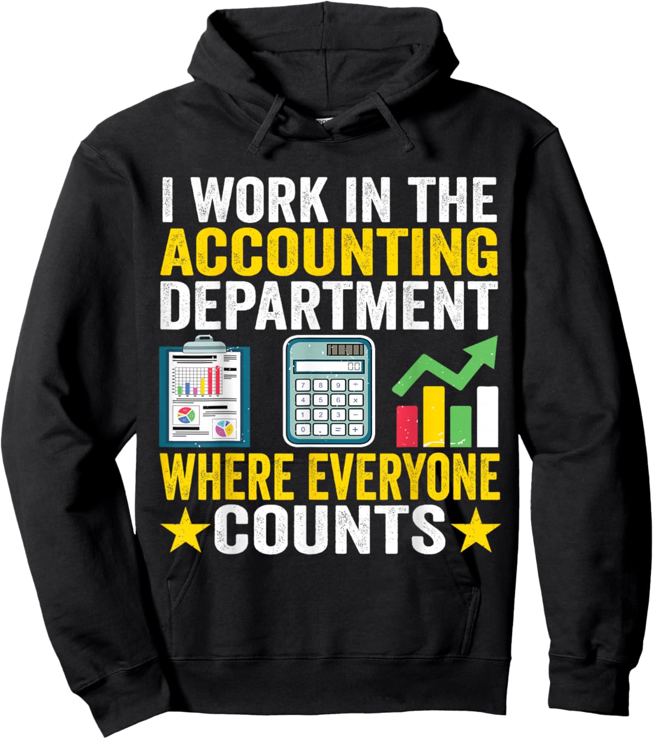 I work in the Accounting Department Funny Accountant Apparel Hoodie - Hoodie | Black