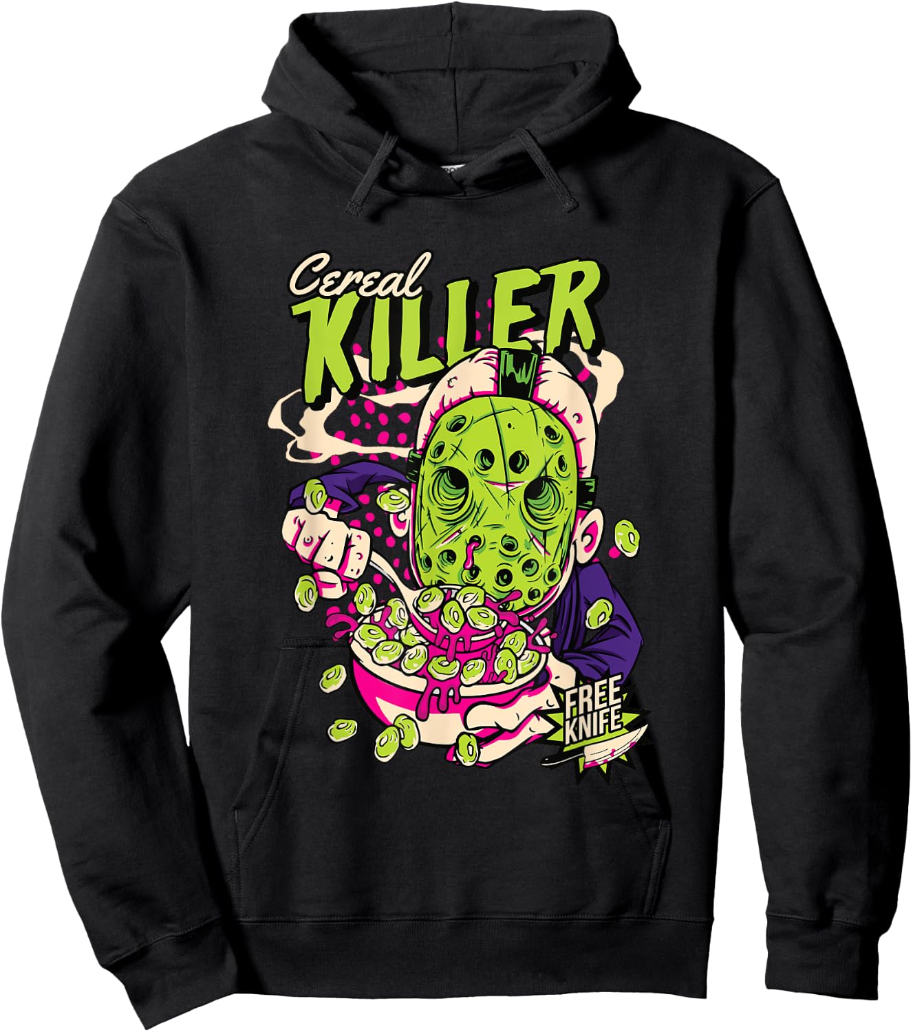 Cereal Killer | Horror Movies True Crime And Cereal Lovers Hoodie - Hoodie | Black