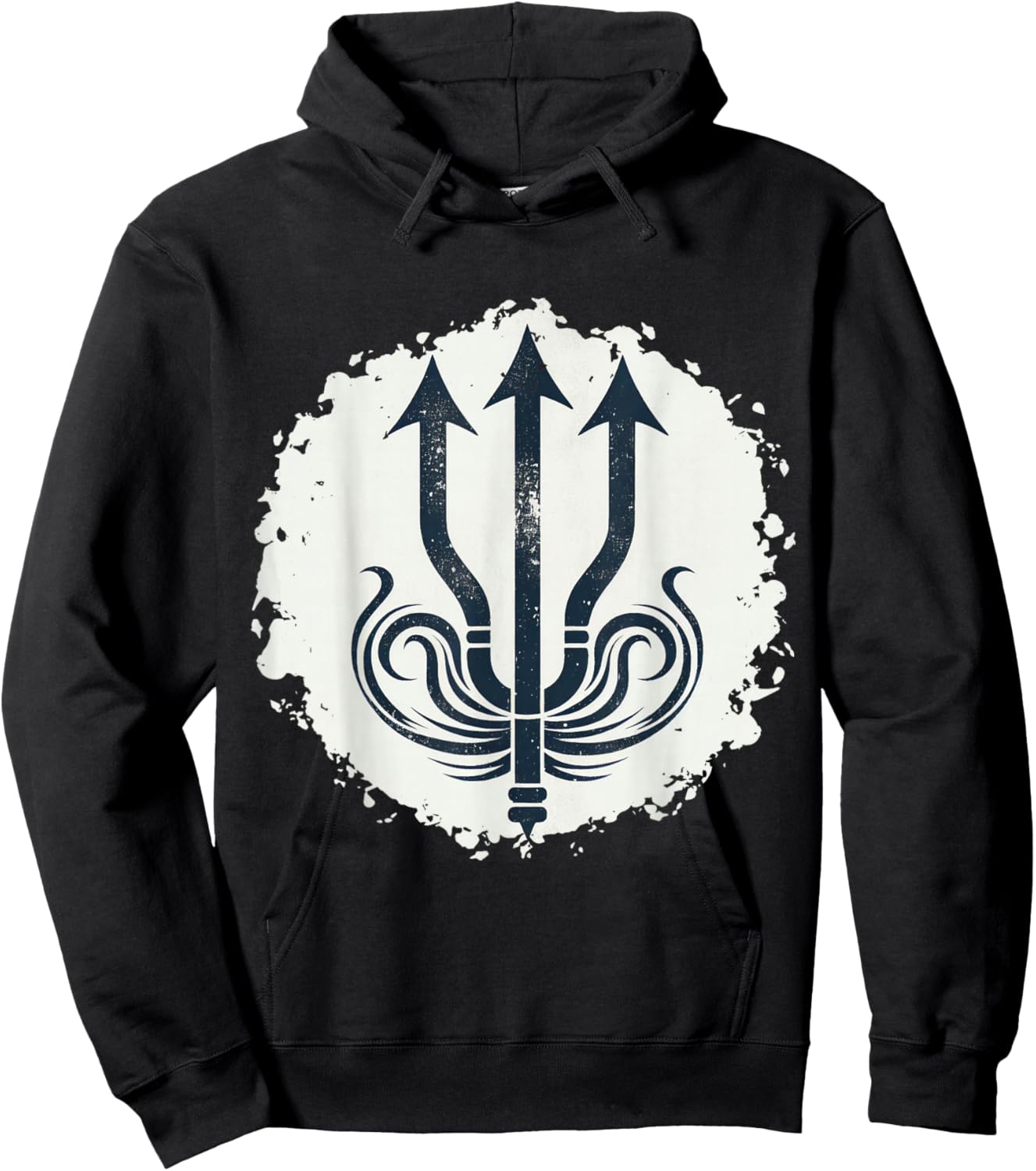 Trident Poseidon Symbol Ancient Greek God Hoodie - Hoodie | Black
