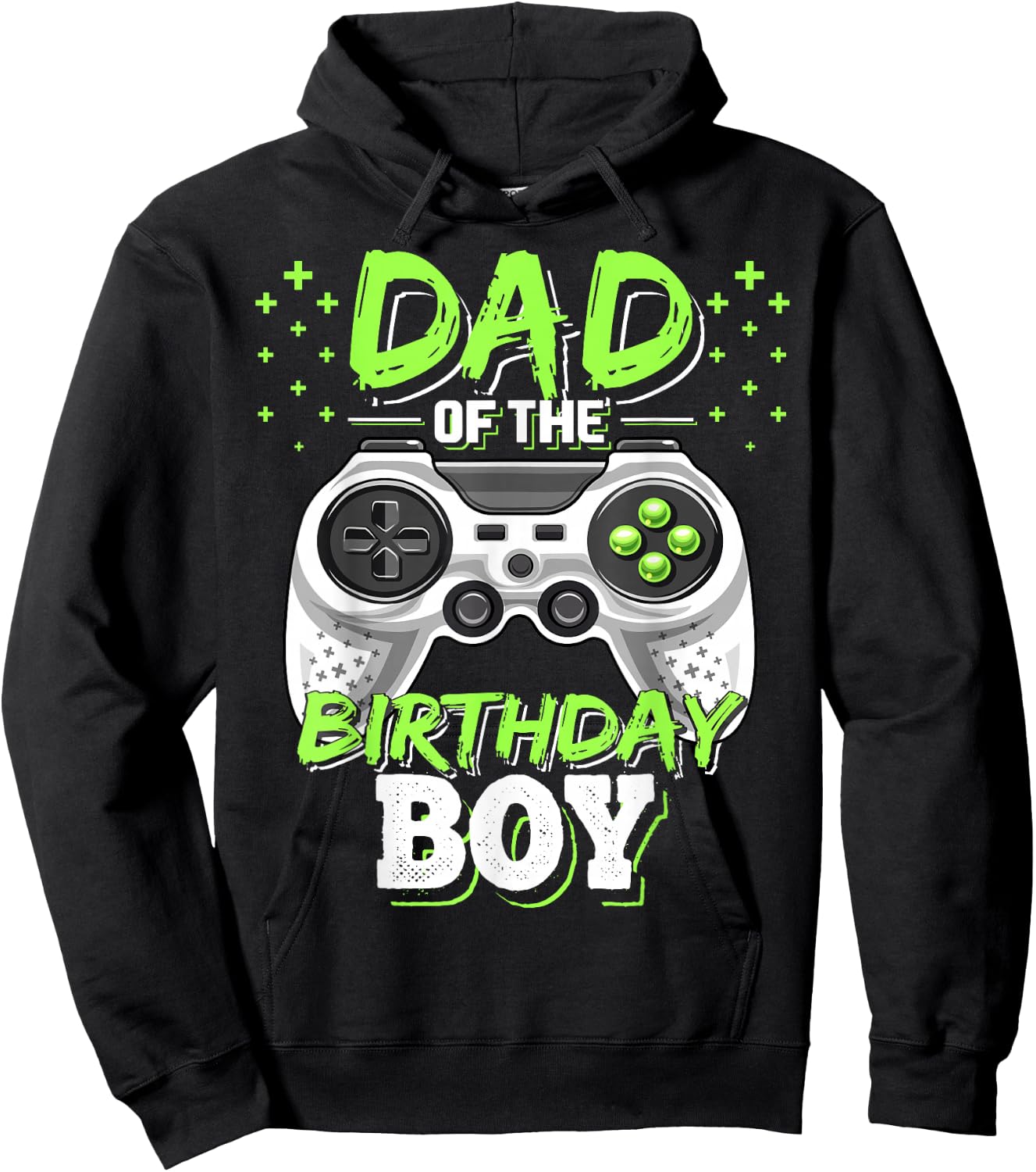 Dad of the Birthday Boy Matching Video Gamer Birthday Party Hoodie - Hoodie | Black