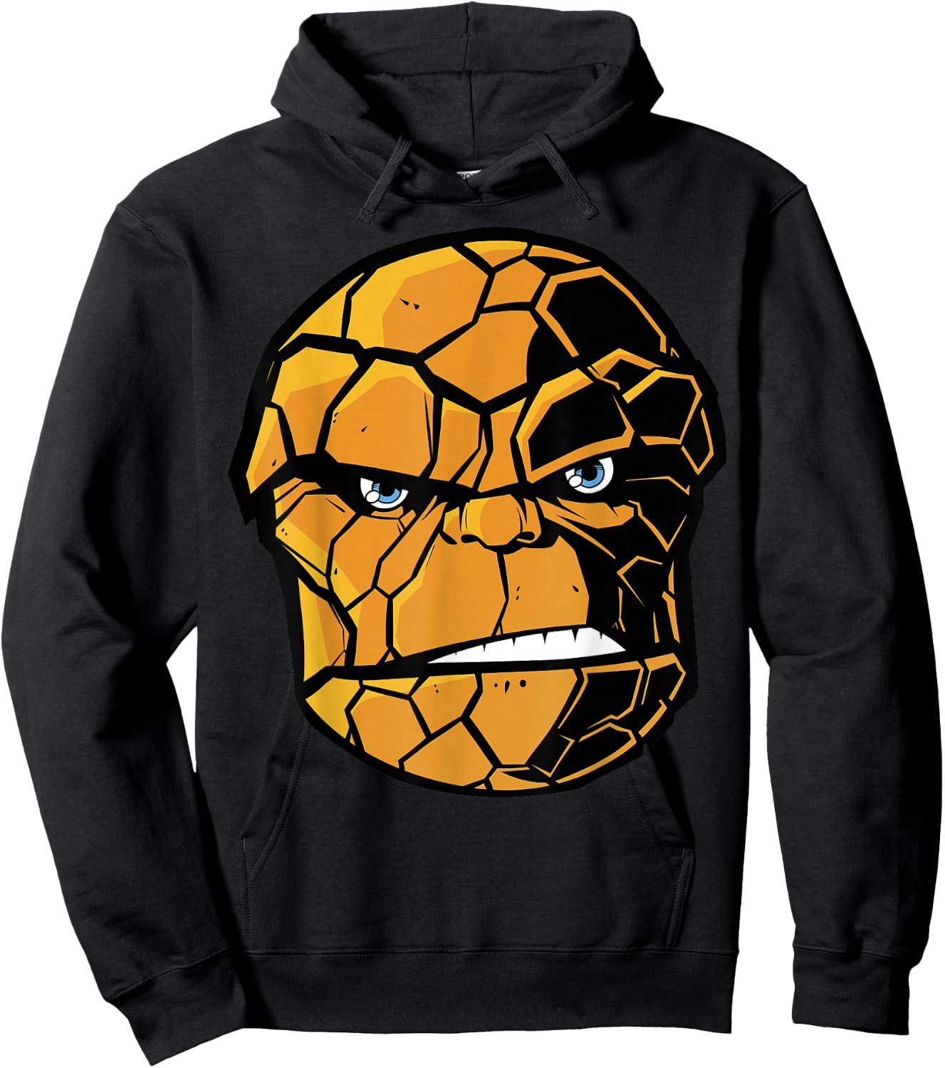 Marvel Fantastic Four The Thing Big Face Hoodie - Hoodie | Black