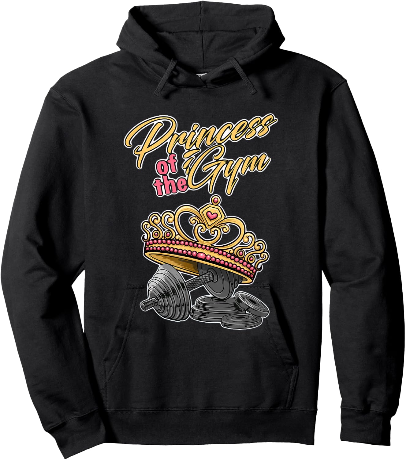 Princess of the Gym | Bodybuilding Strength Sports Gym Hoodie - Hoodie | Black