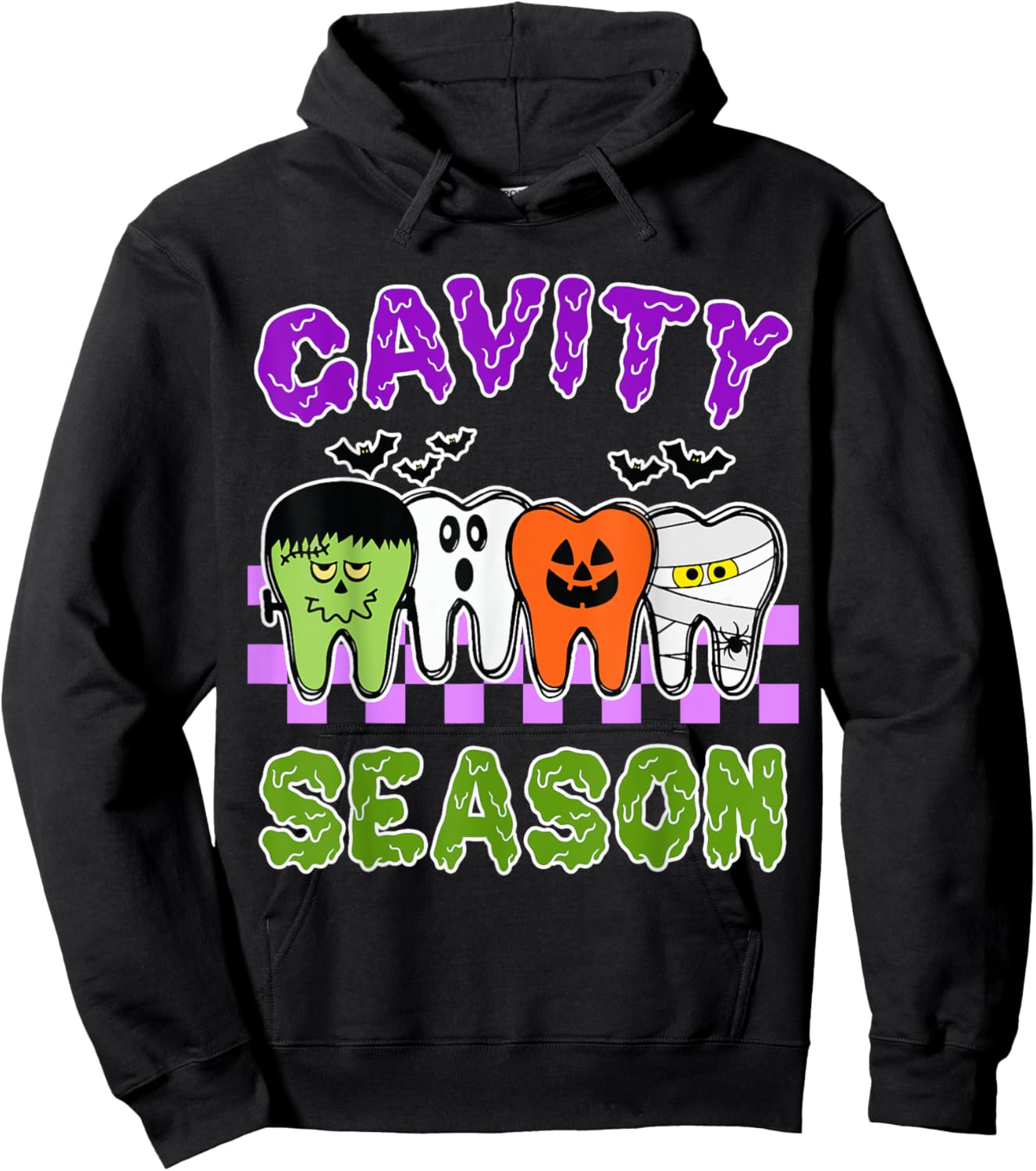 Cavity Season Dental Halloween Dentist Gift Men Hoodie - Hoodie | Black