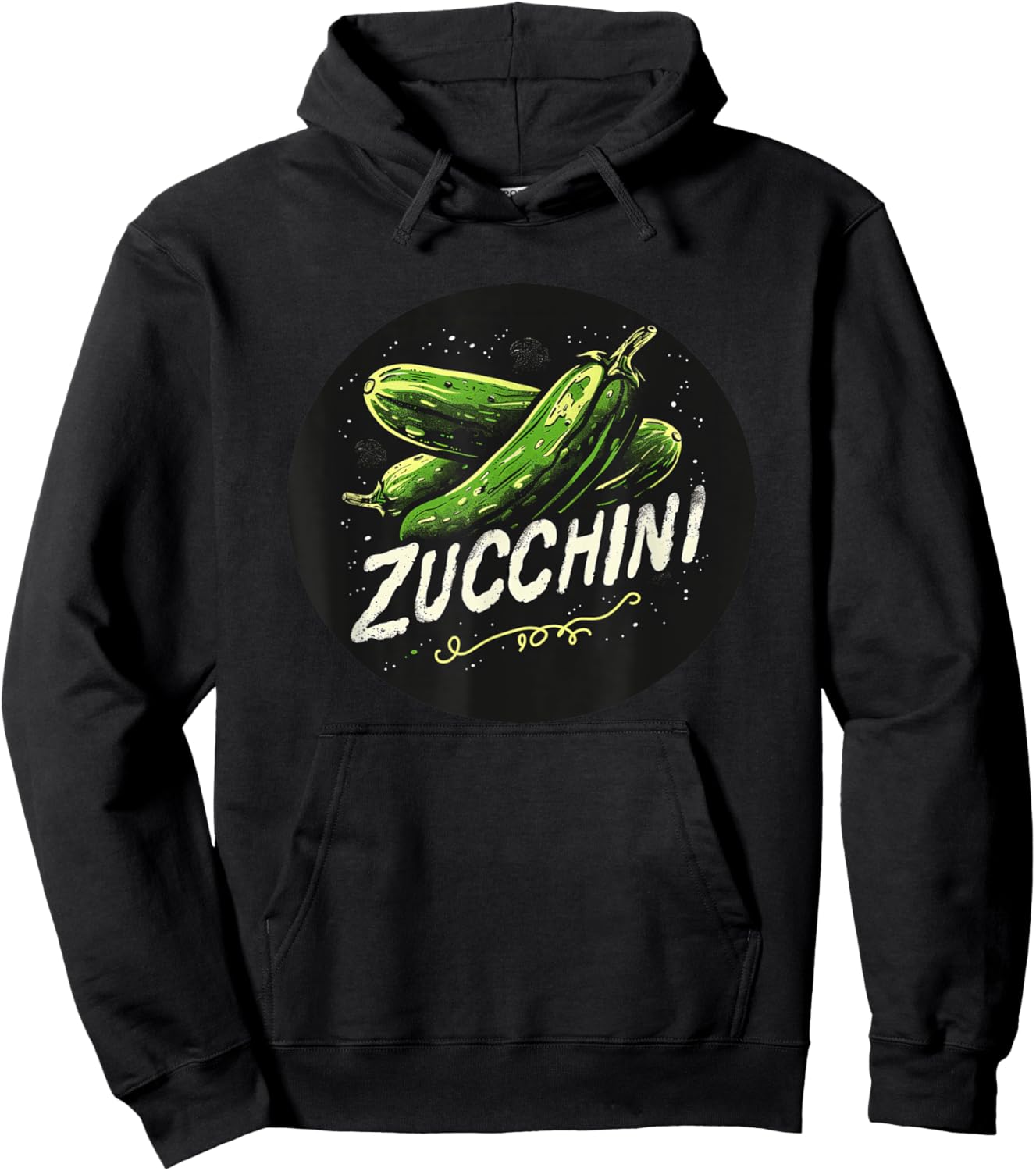Happy Zucchini for Adults and Kids Hoodie - Hoodie | Black