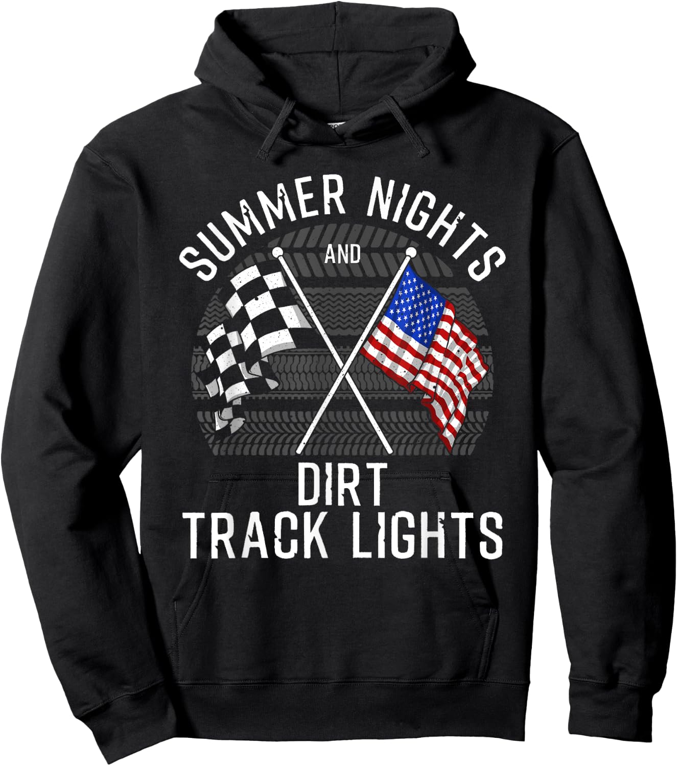 Funny Dirt Racing Gift Women Cool Dirt Track Racing Hoodie - Hoodie | Black