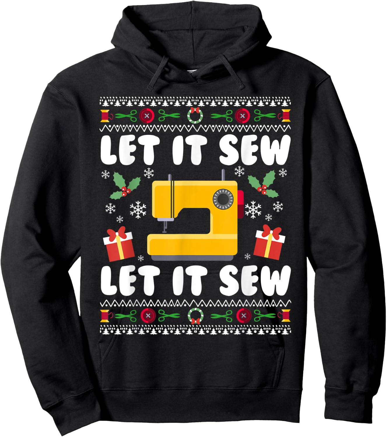 Let it Sew Let it Sew Hoodie - Hoodie | Black