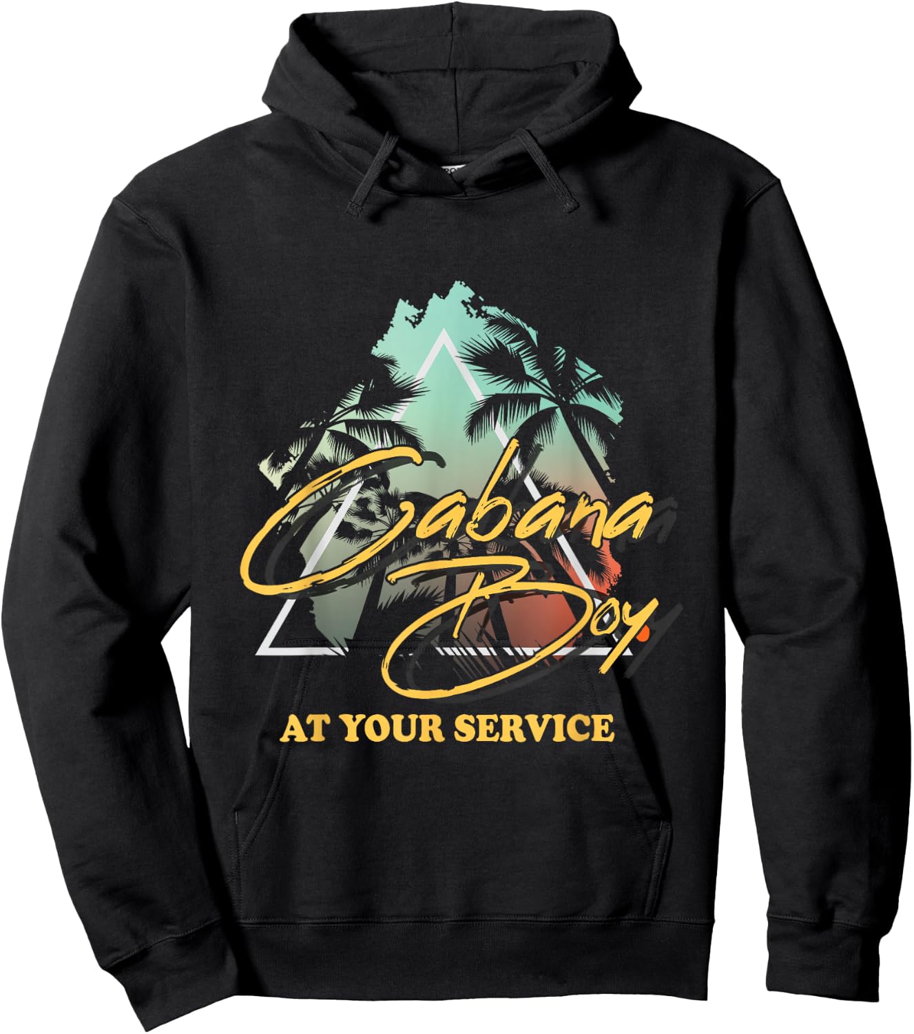 Cabana Boy at Your Service Travel Summer Party Funny Hoodie - Hoodie | Black
