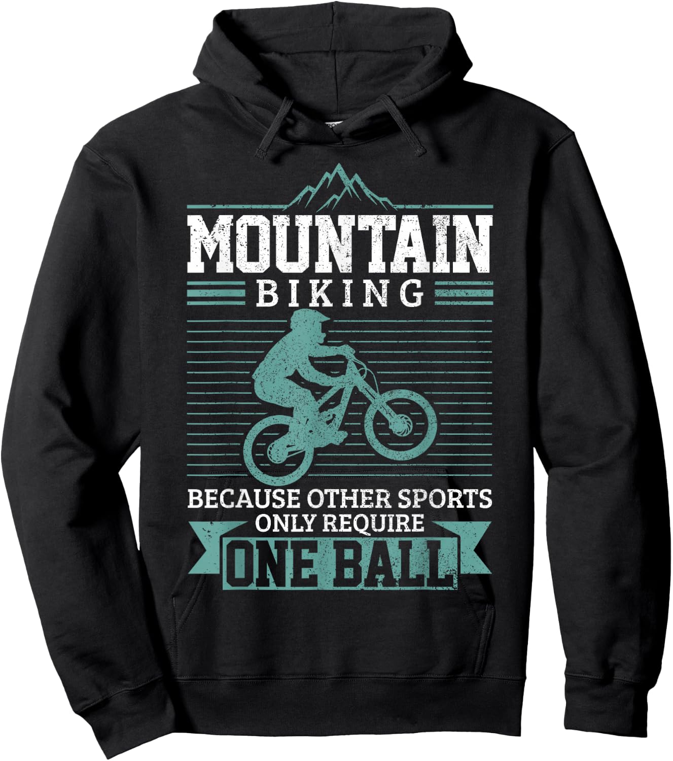 Mountain Bike MTB Downhill Biking Funny Mountain Biker Gift Hoodie - Hoodie | Black