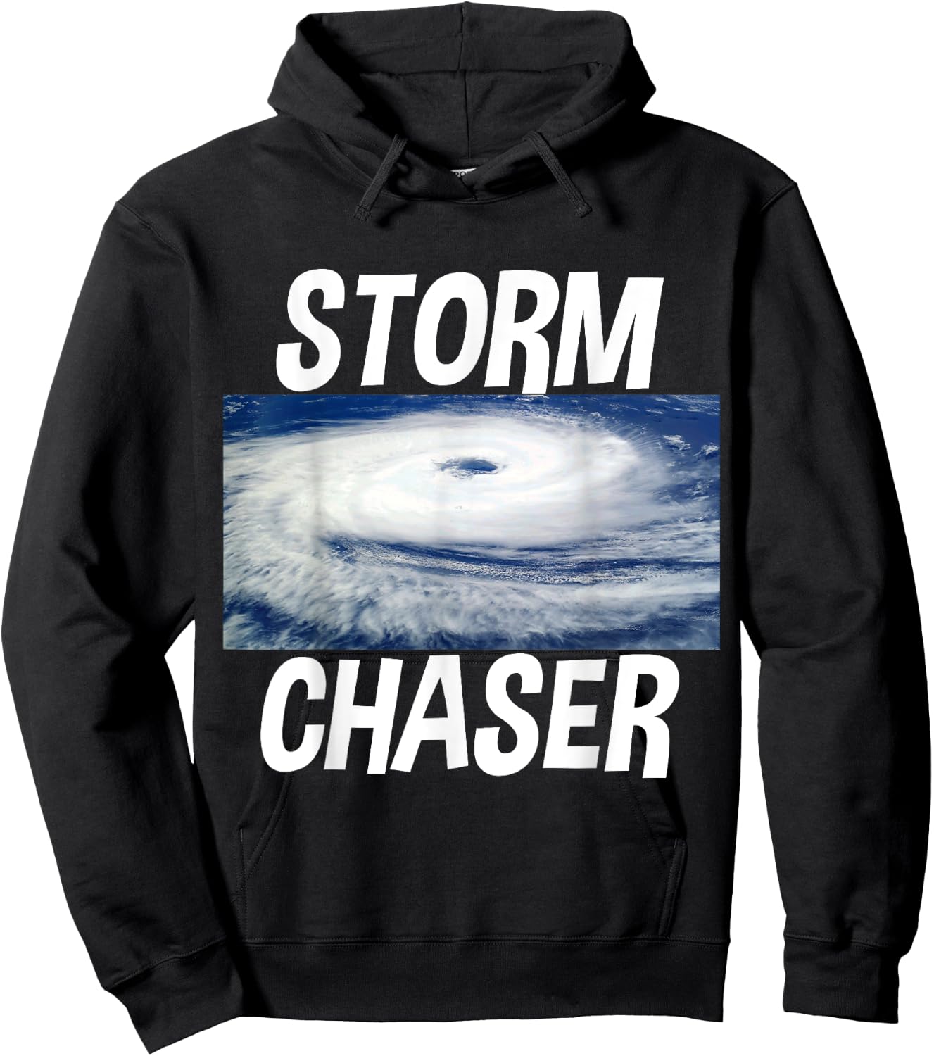 Storm Chaser Hurricane Picture Weather Meteorologist Hoodie - Hoodie | Black