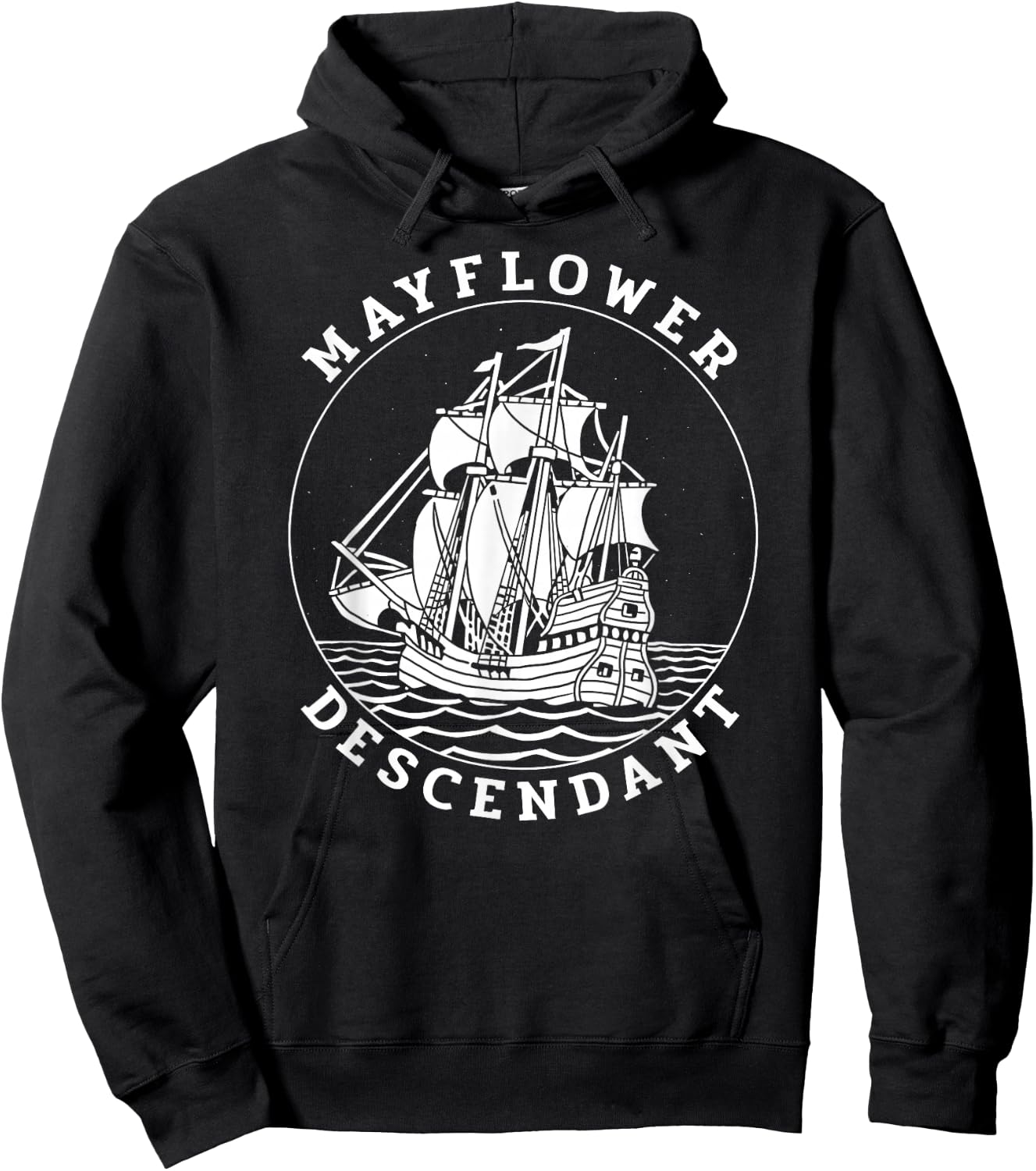 Mayflower Descendant Hoodie - Hoodie | Black