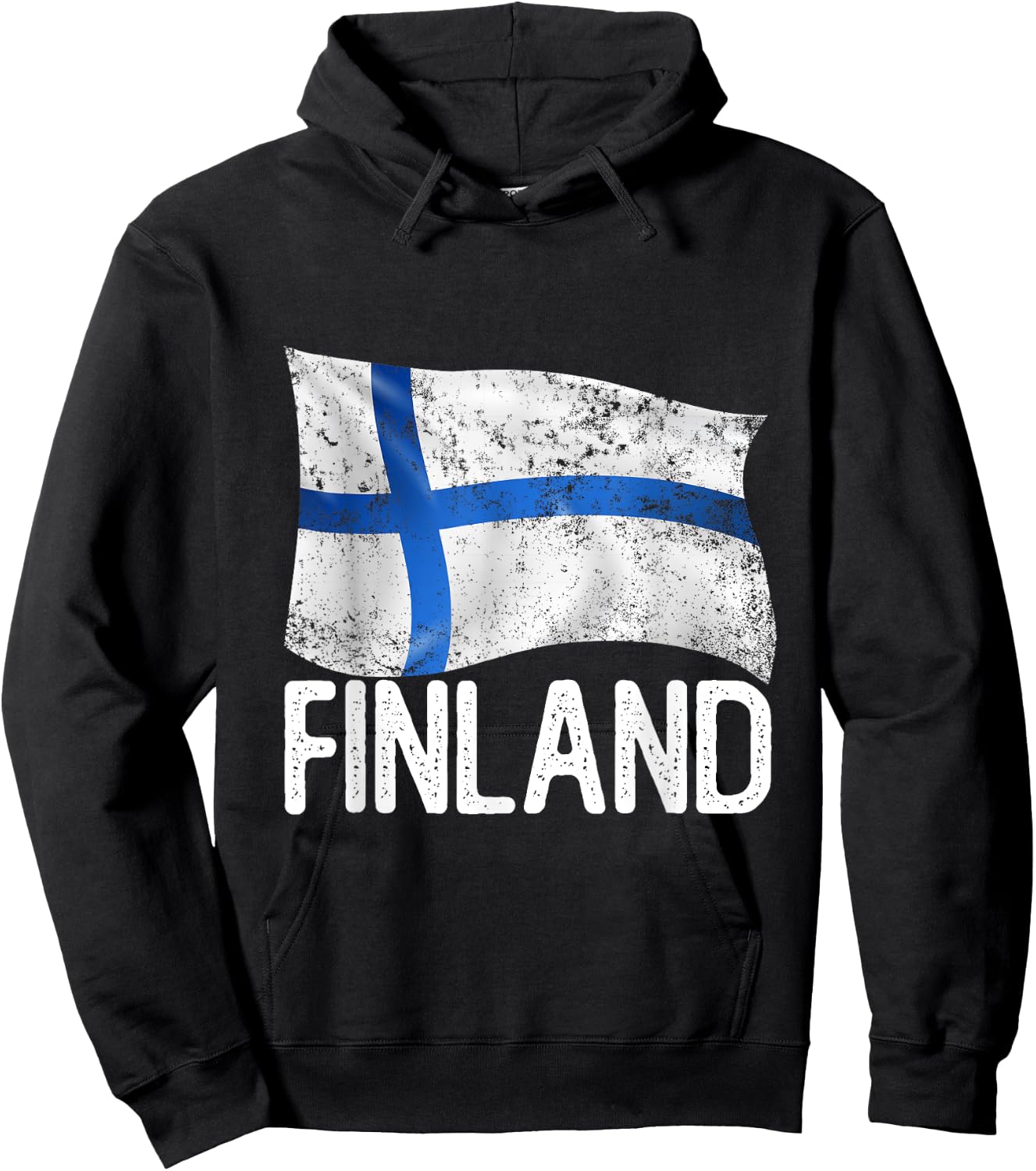 Finnish Flag Finland Hoodie - Hoodie | Black