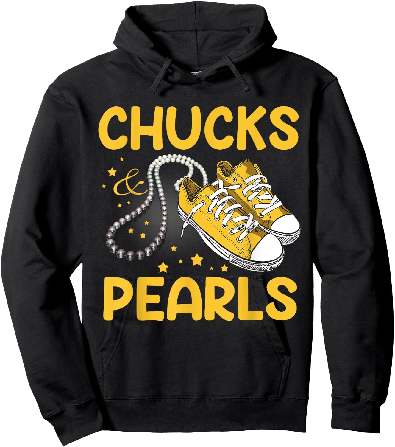 Chucks and Pearls Hoodie - Hoodie | Black