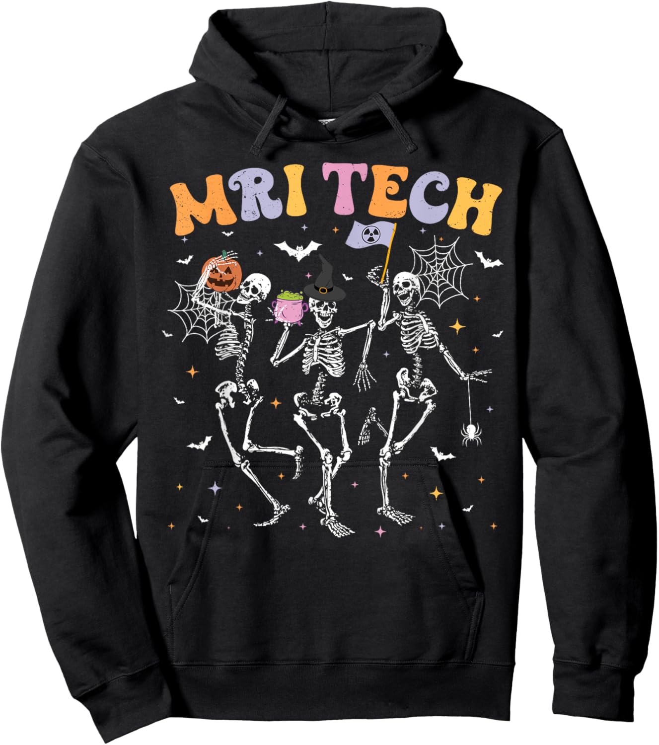 Skeleton MRI Radiology MRI Technologist MRI Tech Halloween Hoodie - Hoodie | Black