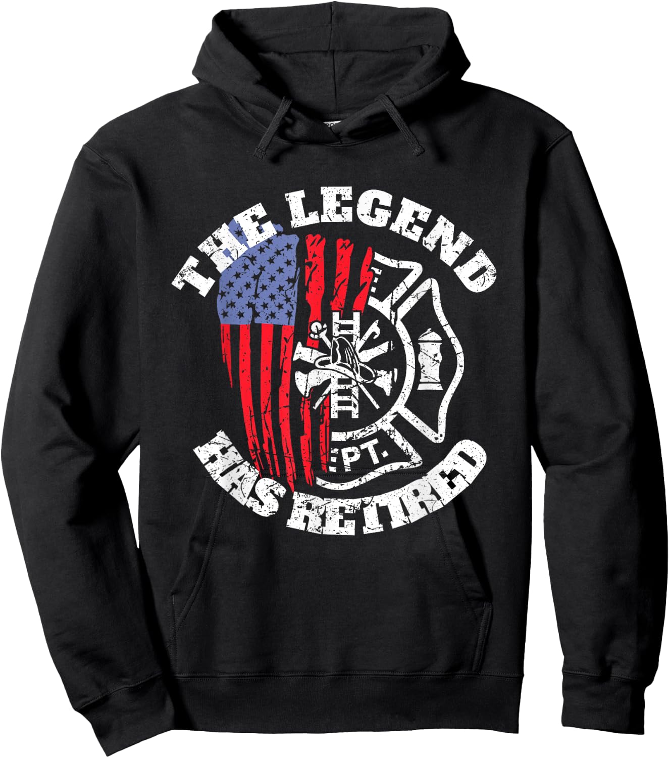 Retired Fire Chief Retirement Firefighter Fireman Hoodie - Hoodie | Black