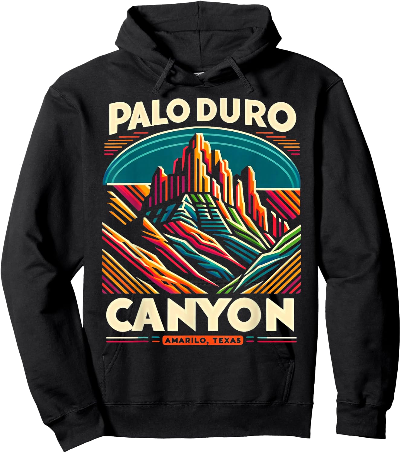 Palo Duro Canyon Amarillo Texas Off-roading Desert Camo Hoodie - Hoodie | Black
