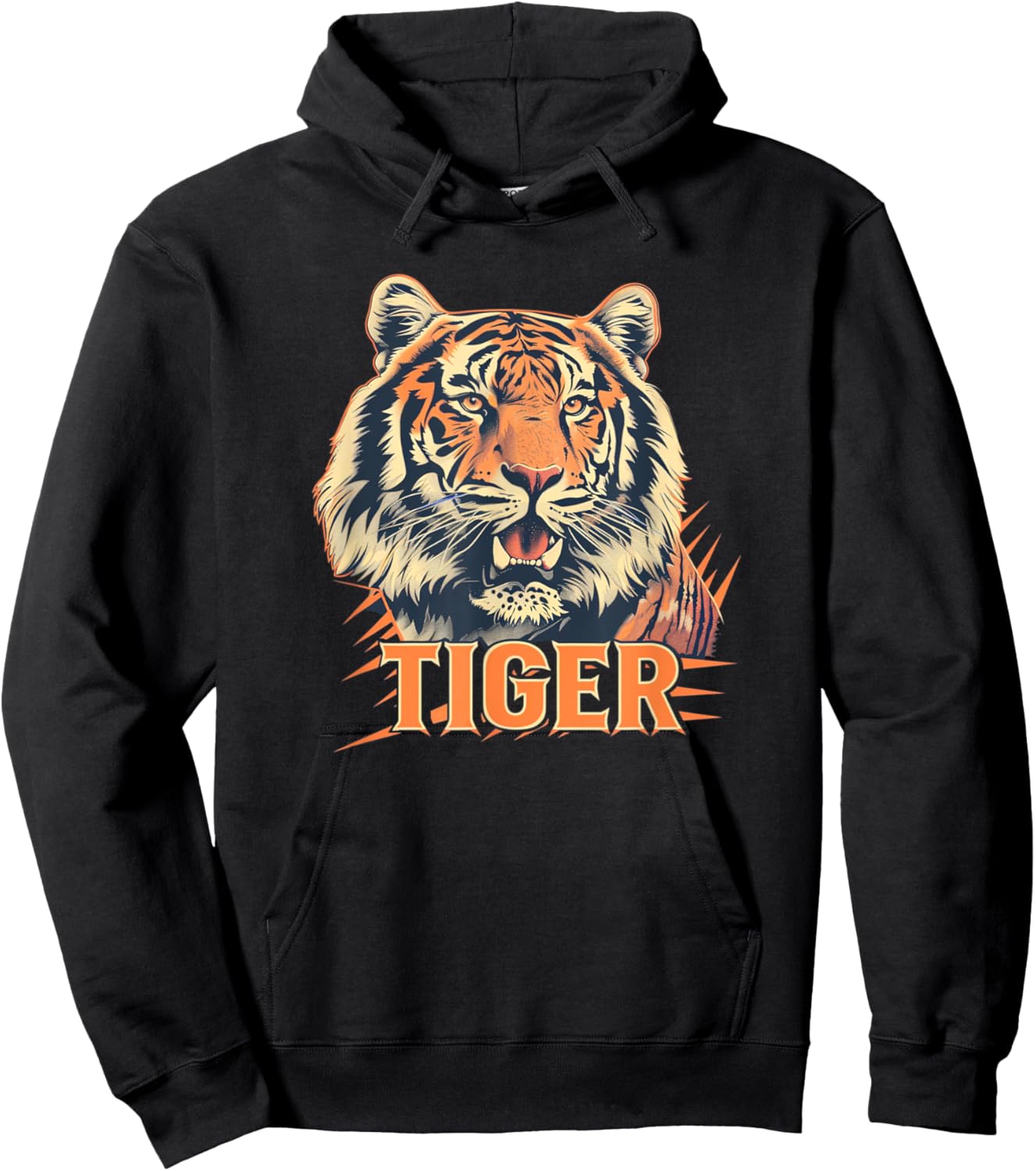 Pretty Tiger Face for Wild Cats Lovers Hoodie - Hoodie | Black