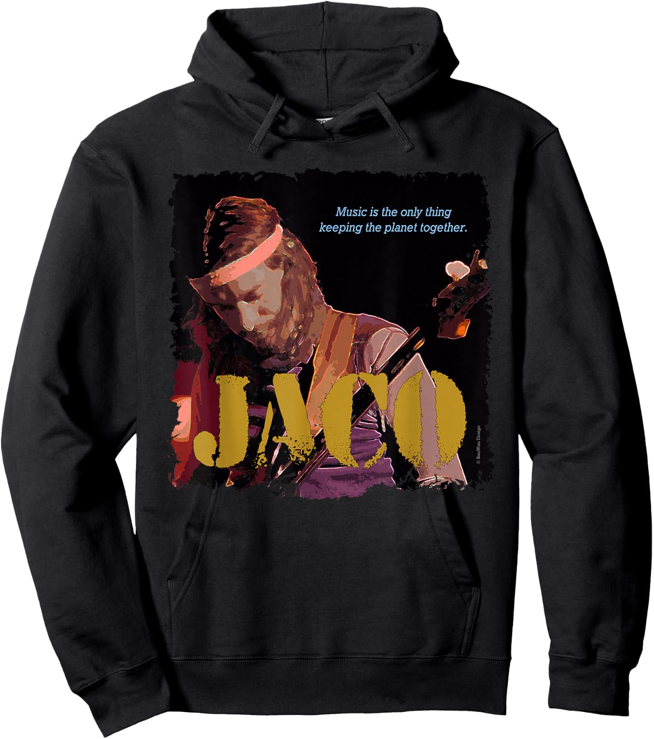 Jaco Jazz Wisdom Bassist Musician Hoodie - Hoodie | Black