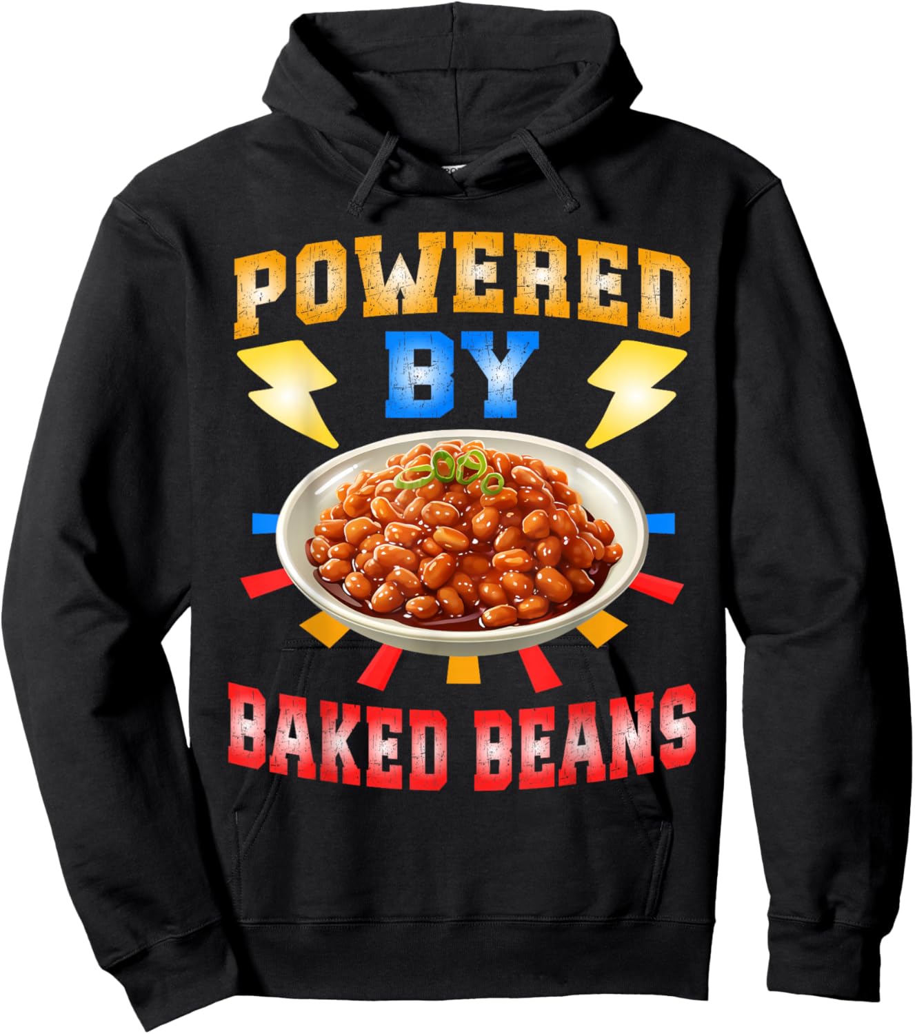 Powered By Baked Beans Hoodie - Hoodie | Black
