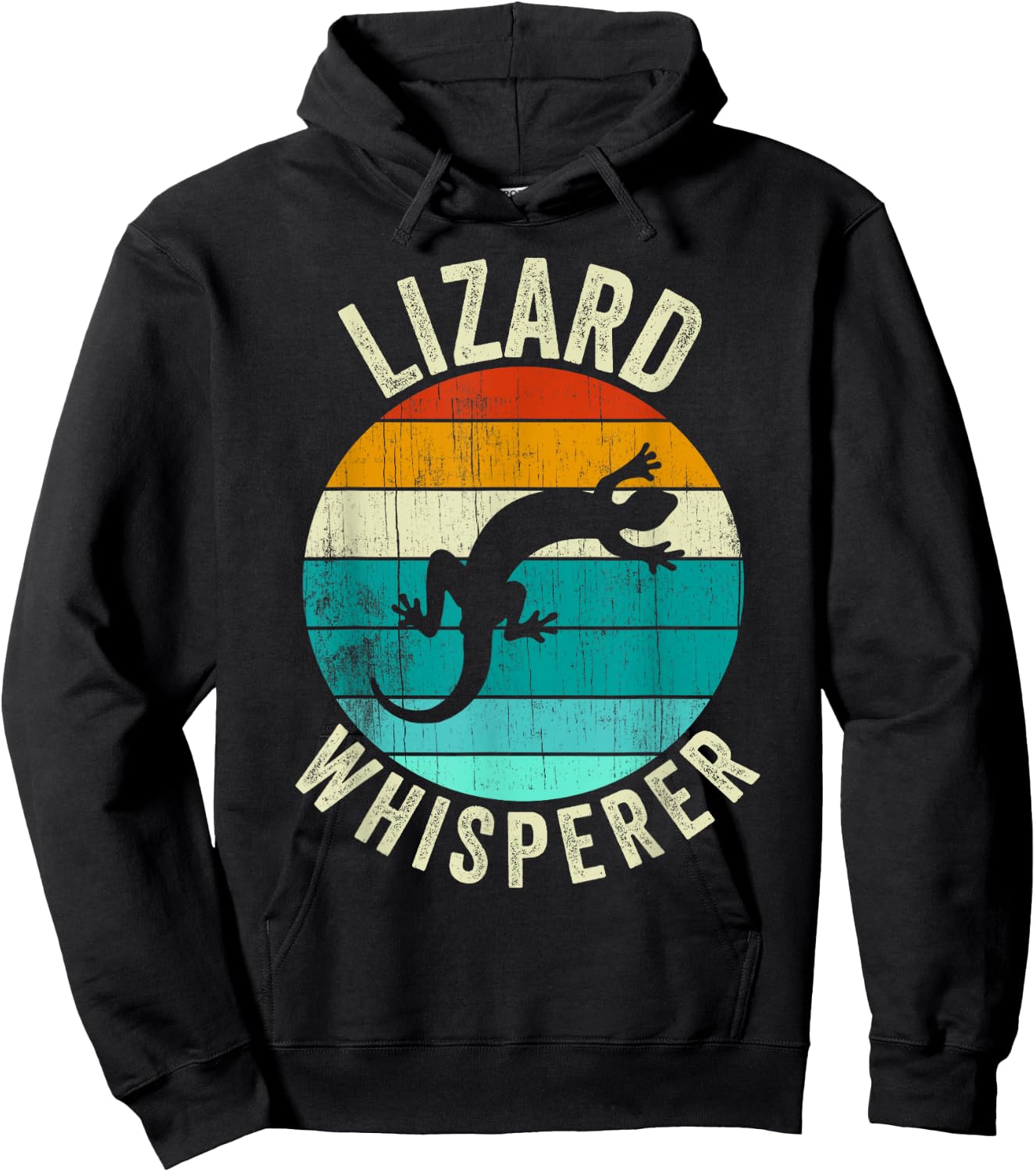 Vintage Retro Lizard Whisperer Gecko Reptile Lover Kids Gift Hoodie - Hoodie | Black