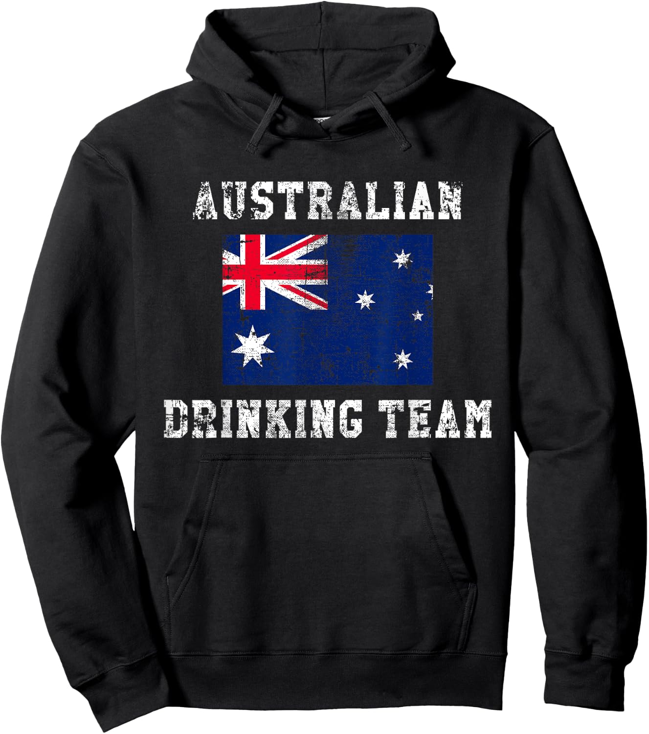 Australian Drinking Team Funny National Pride Gift Hoodie - Hoodie | Black